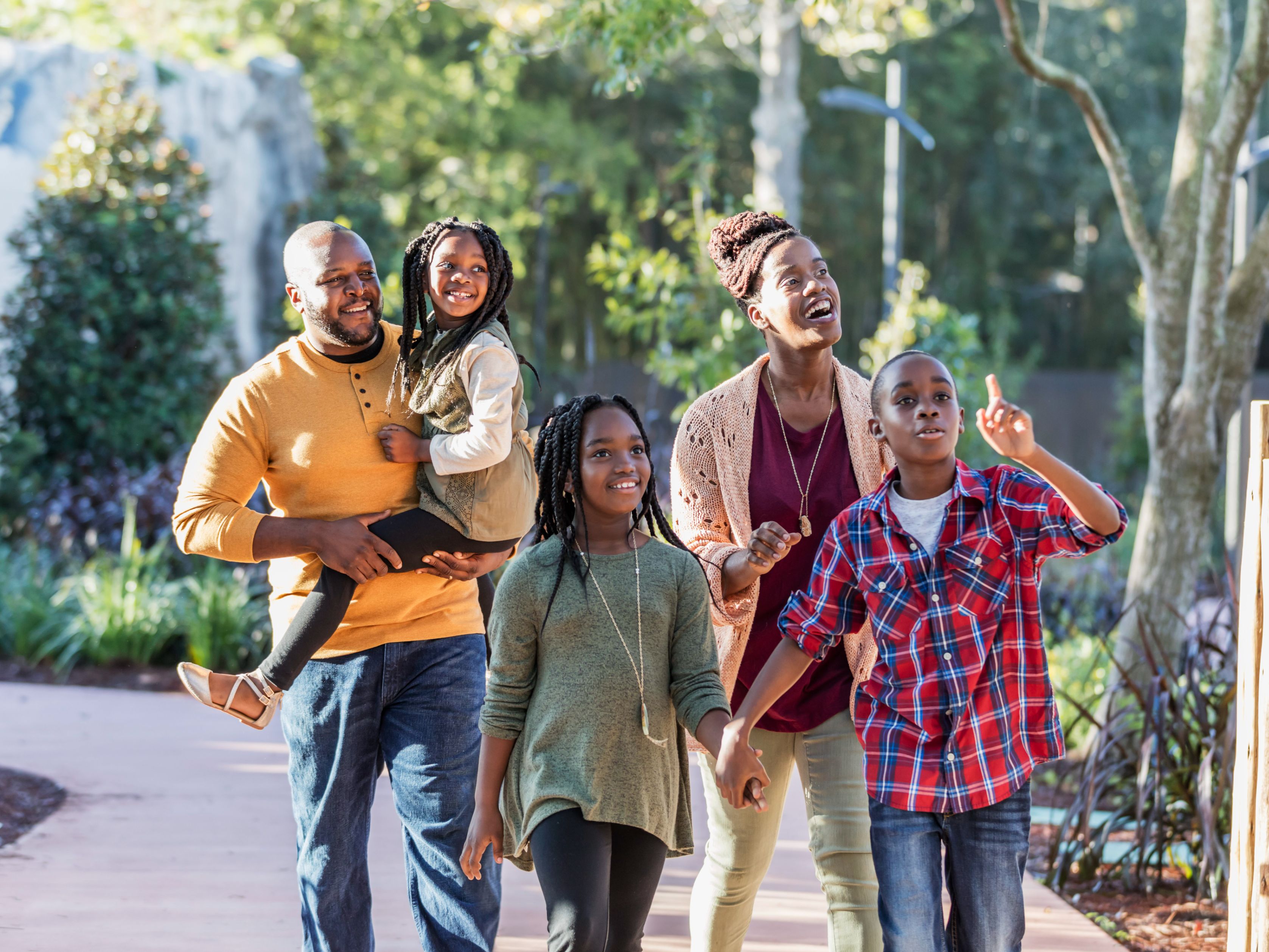 Family enjoying their vacation