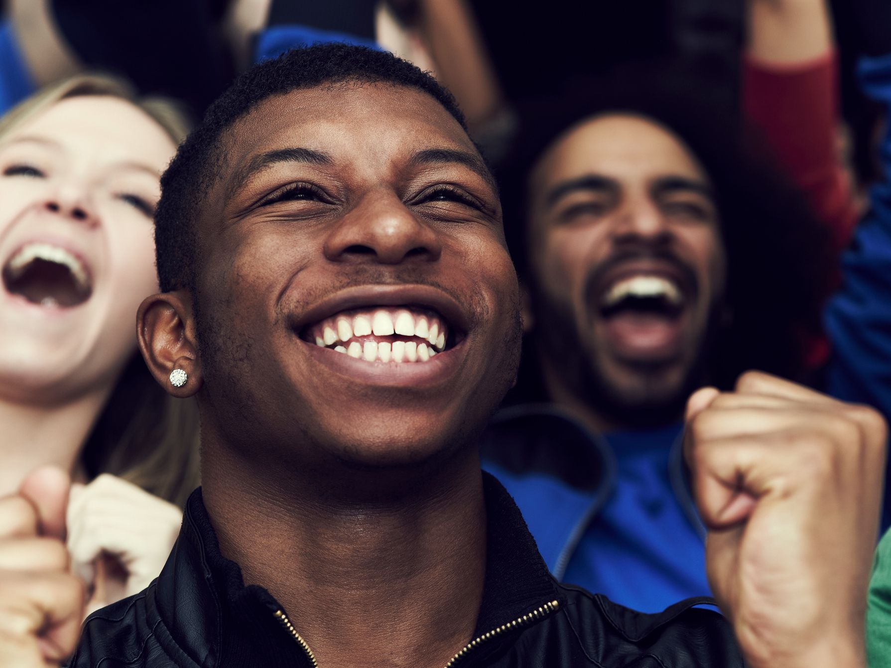 Fans cheering
