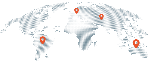 Decorative global map graphic