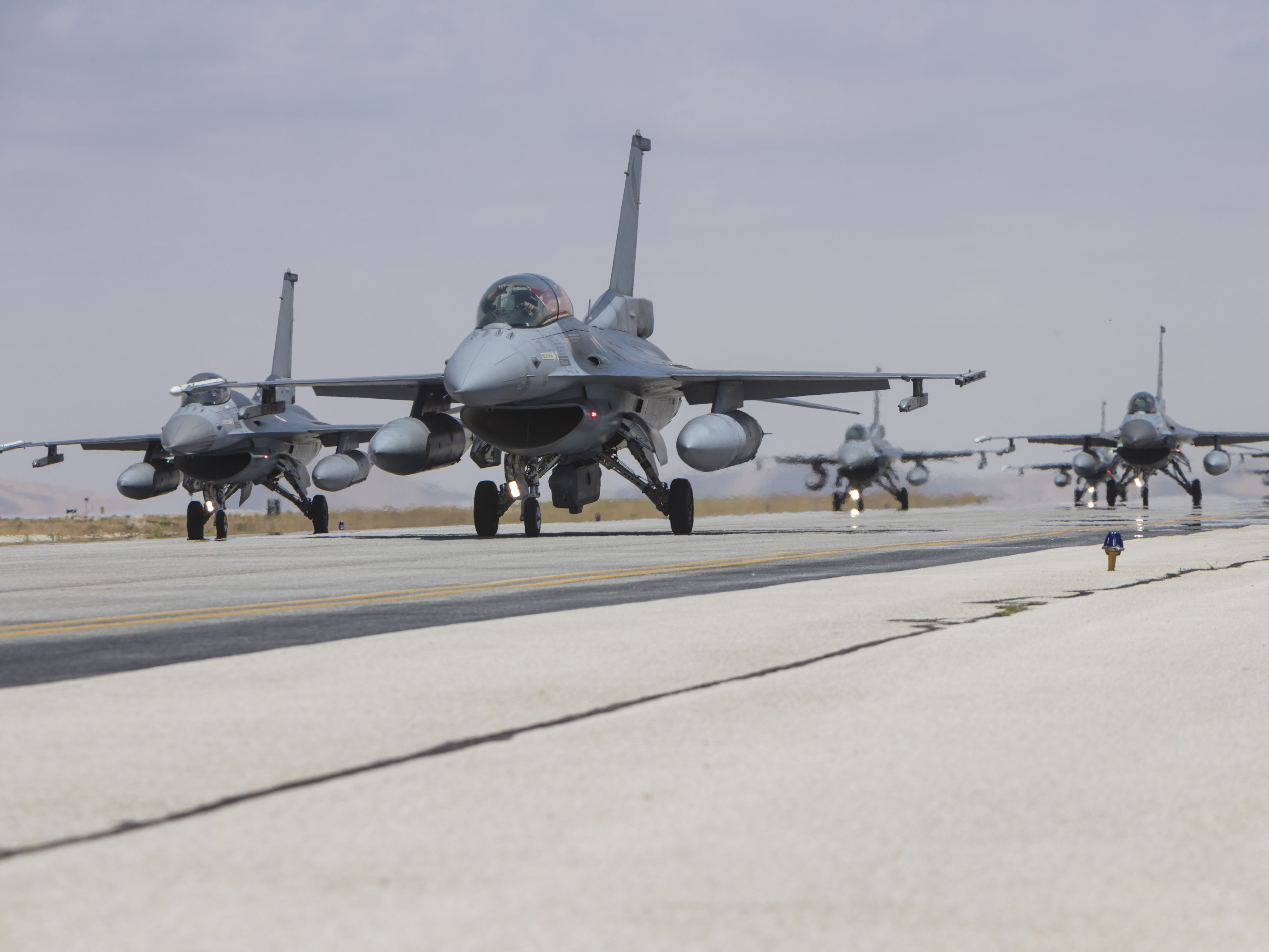 Fighter jets on a runway