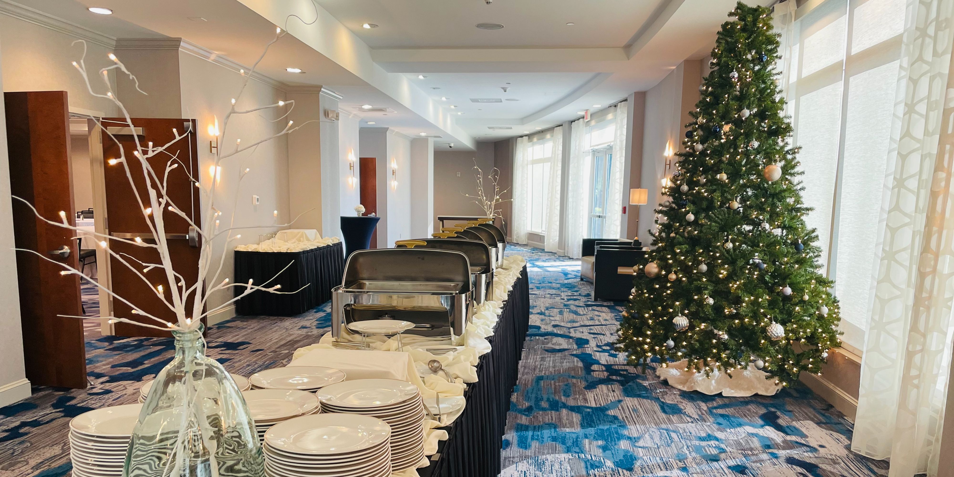 Holiday catering set up