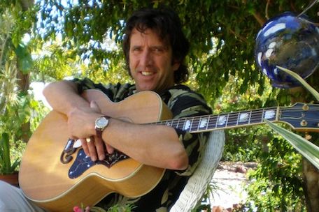 Dan Confrey with guitar