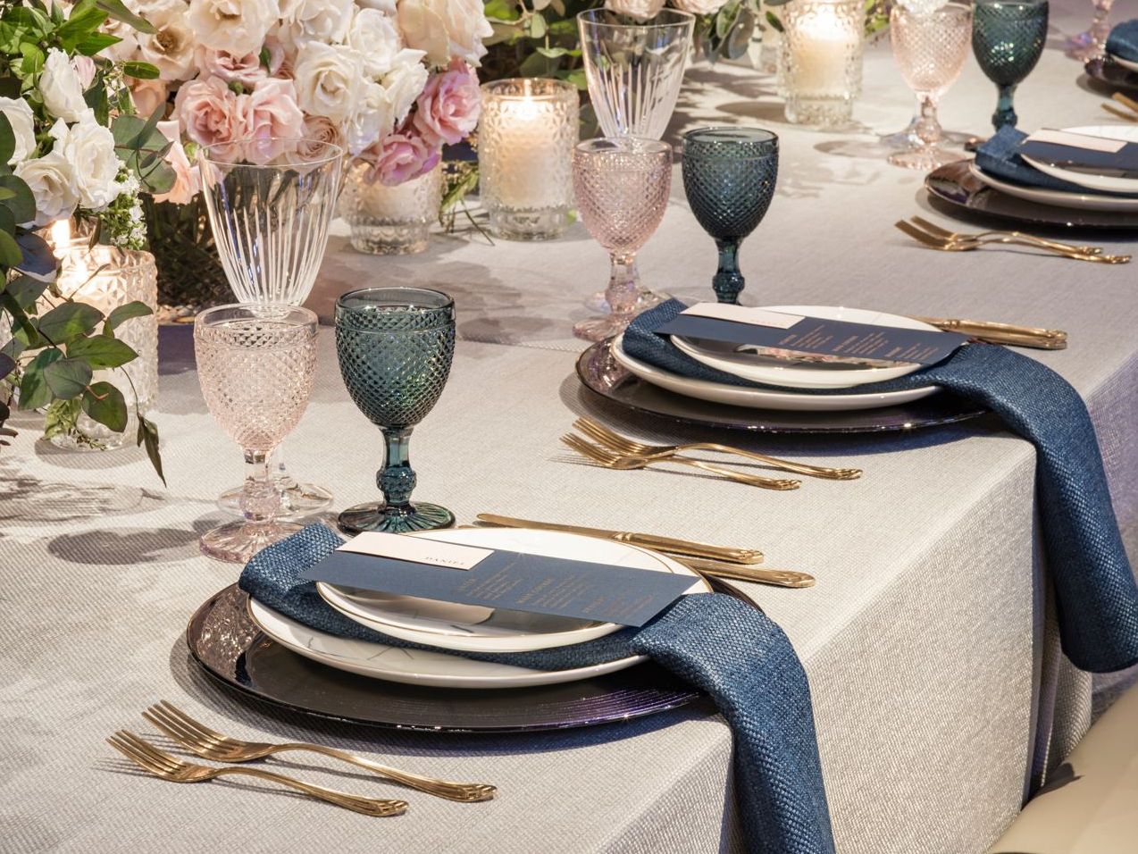 Wedding reception table
