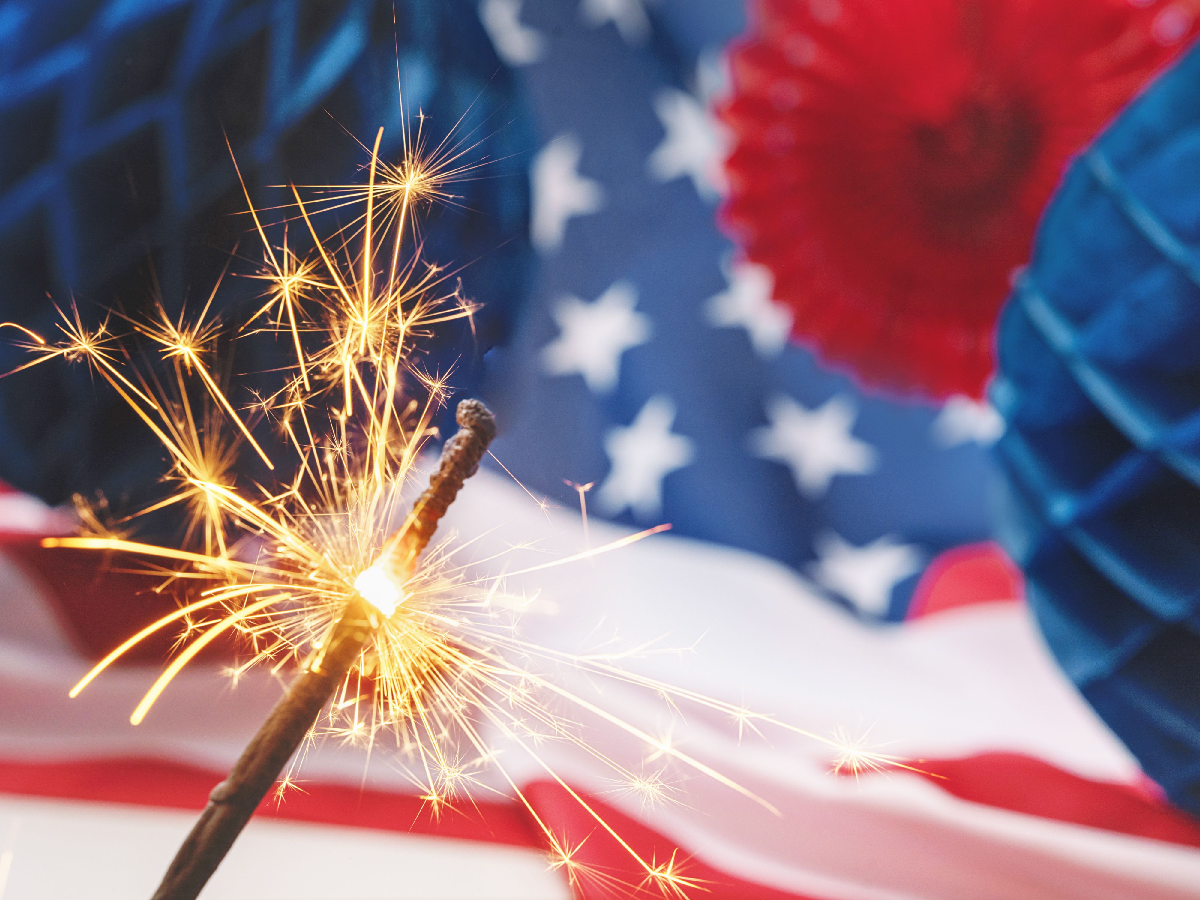 fourth of july sparkler