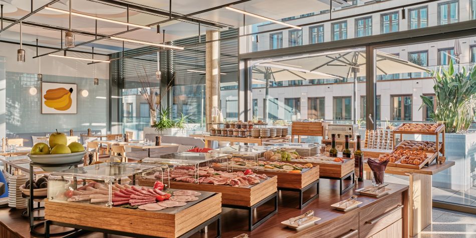 breakfast buffet selection