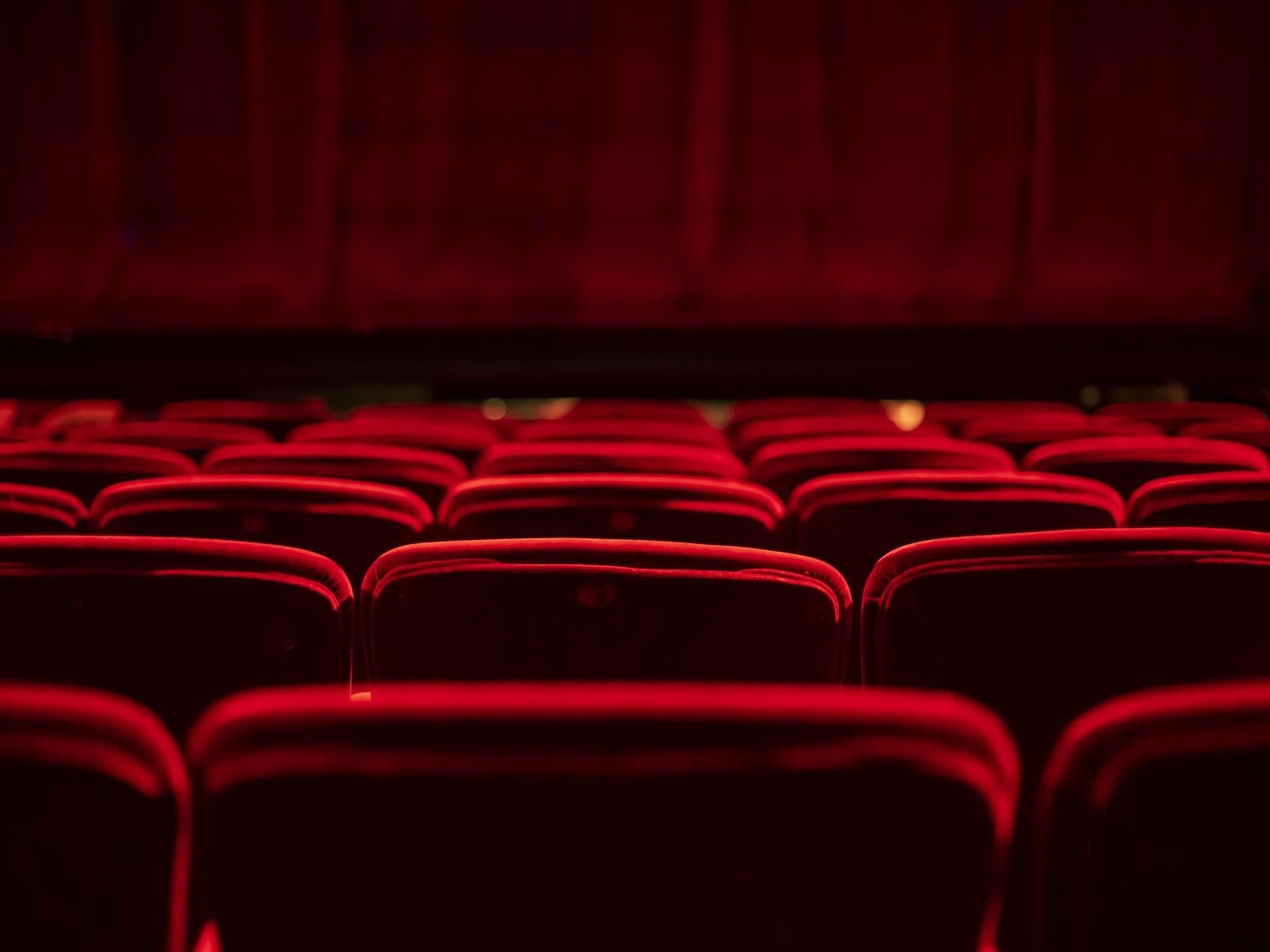 red seats at a theatre