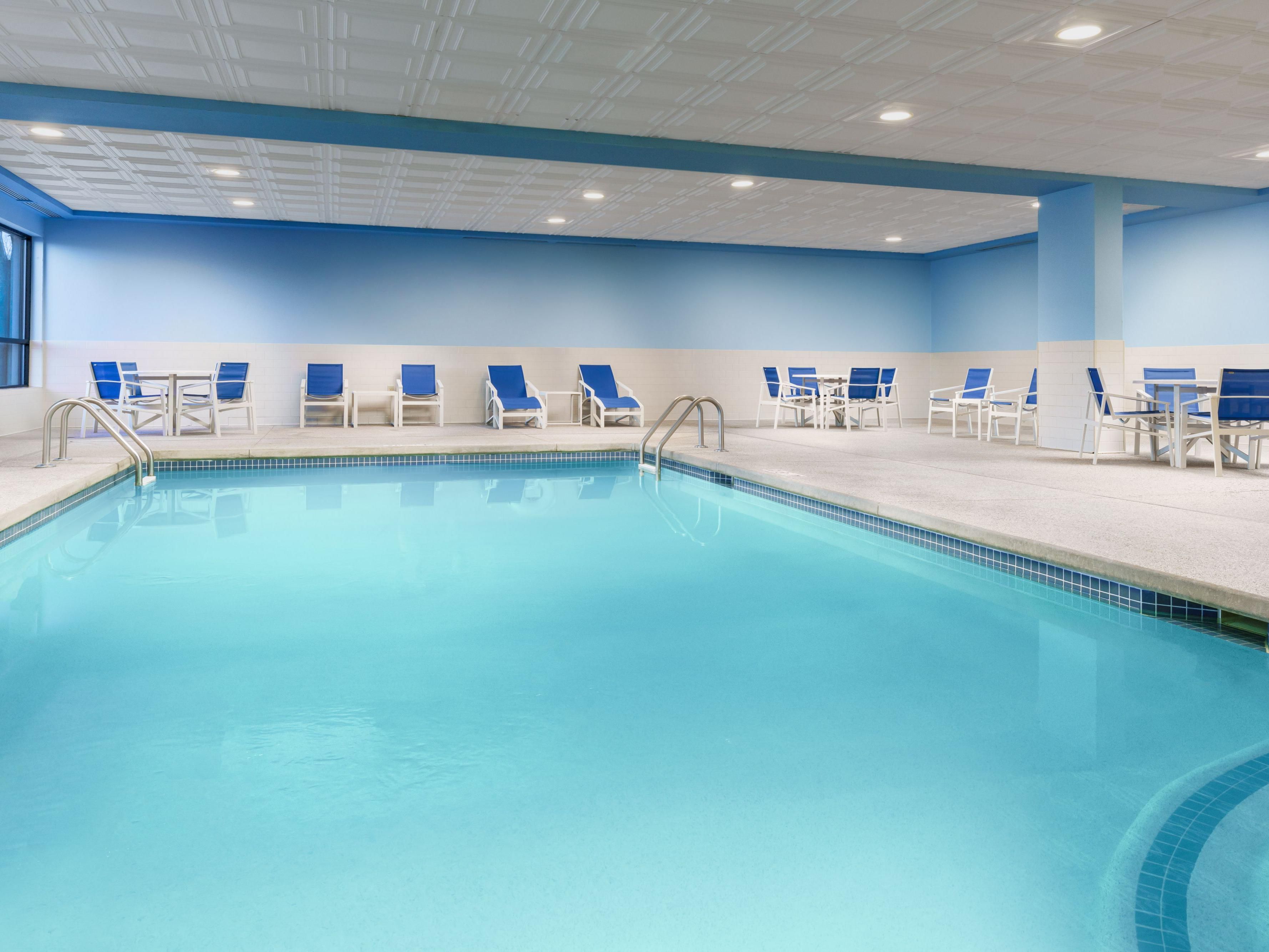 Take a dip. Our indoor swimming pool is open for your enjoyment. 