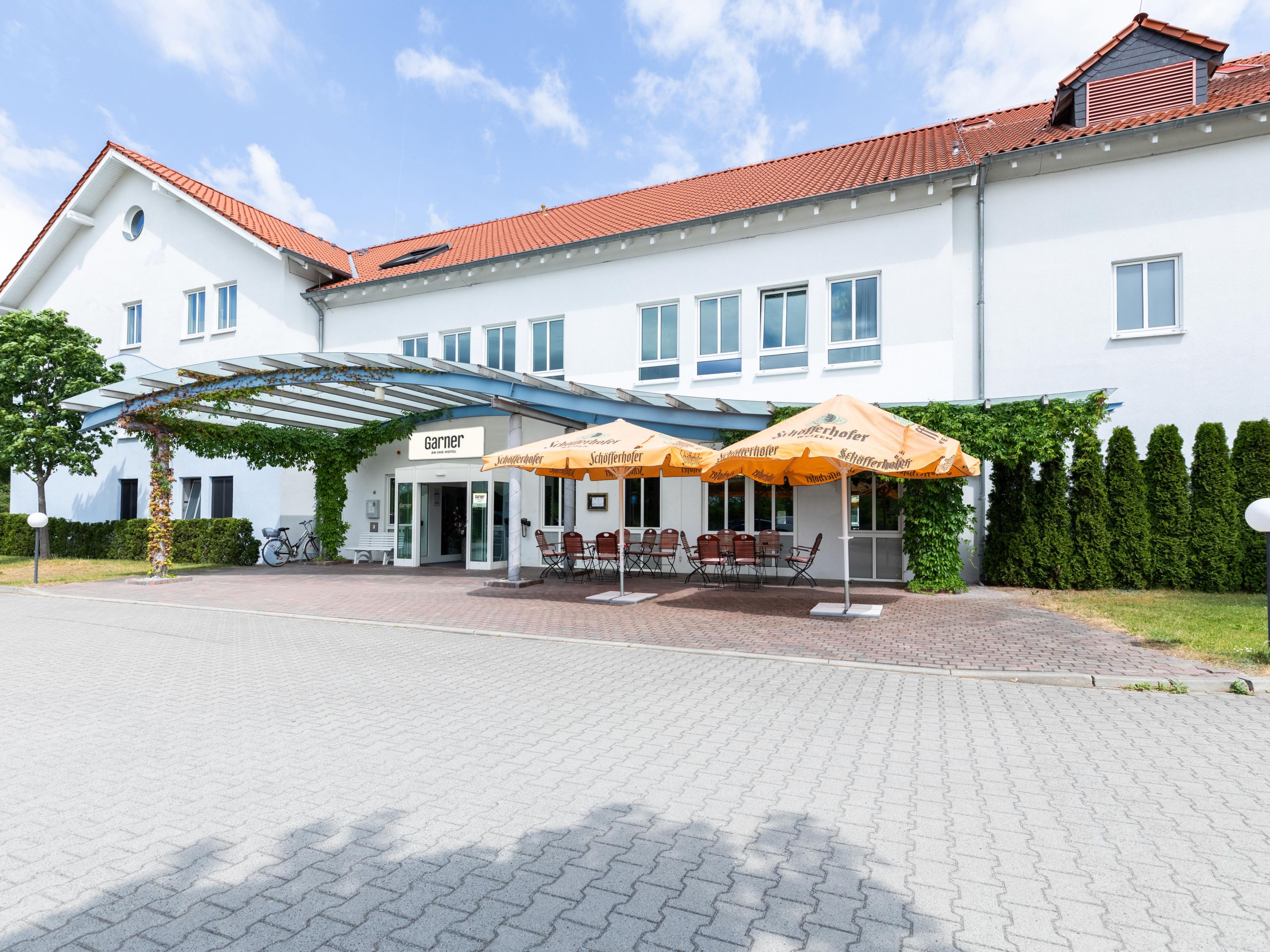 Außenbereich des Hotels