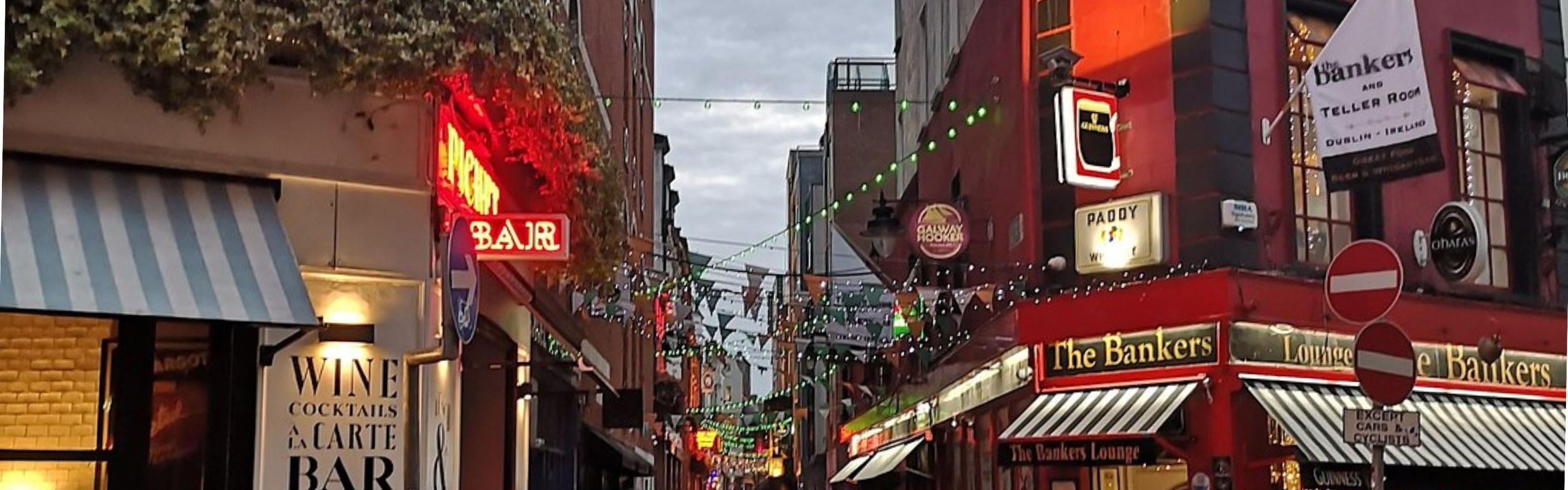 Dame Lane in the evening time