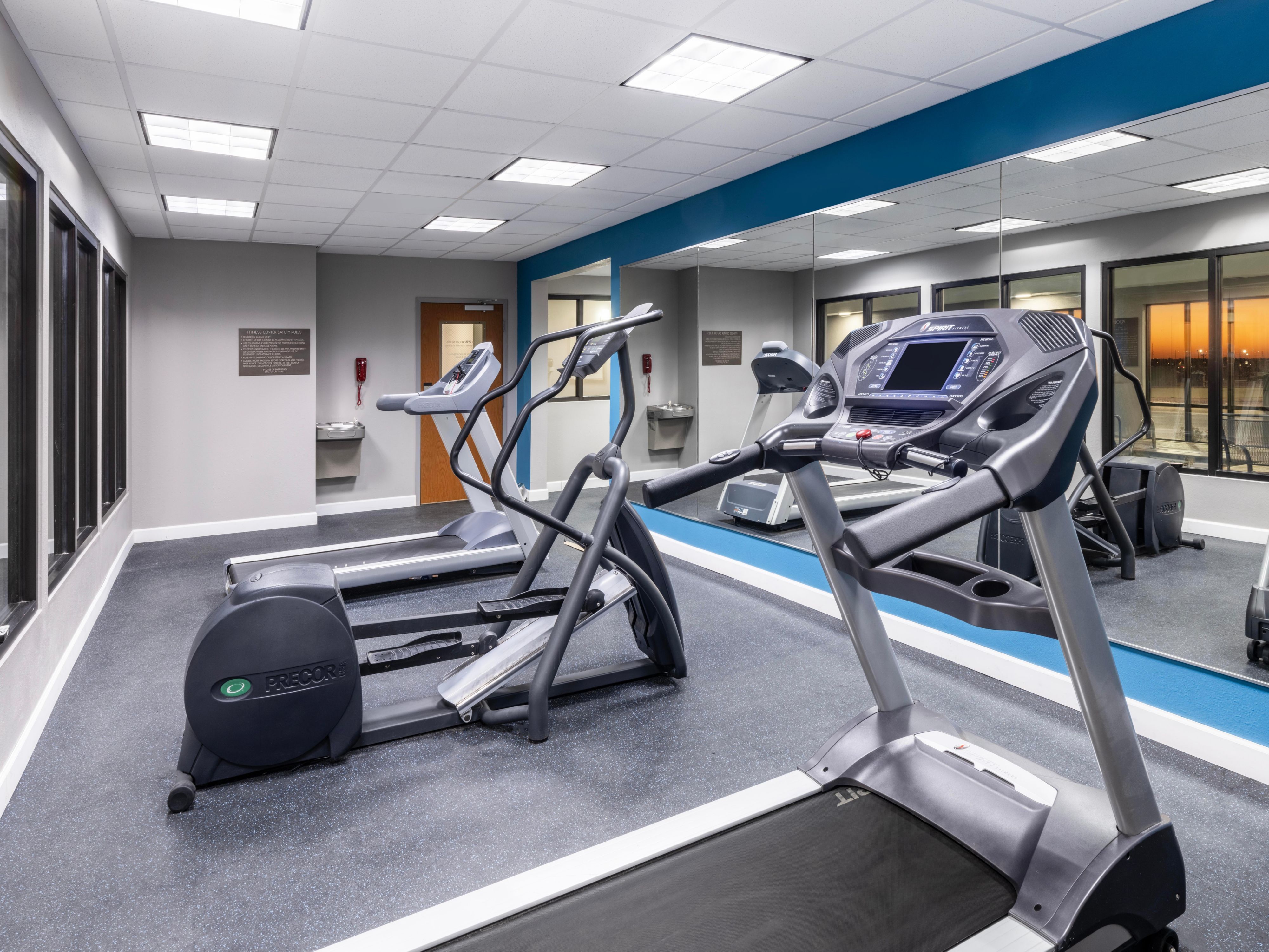 Stay energized in our 24-hour fitness center.