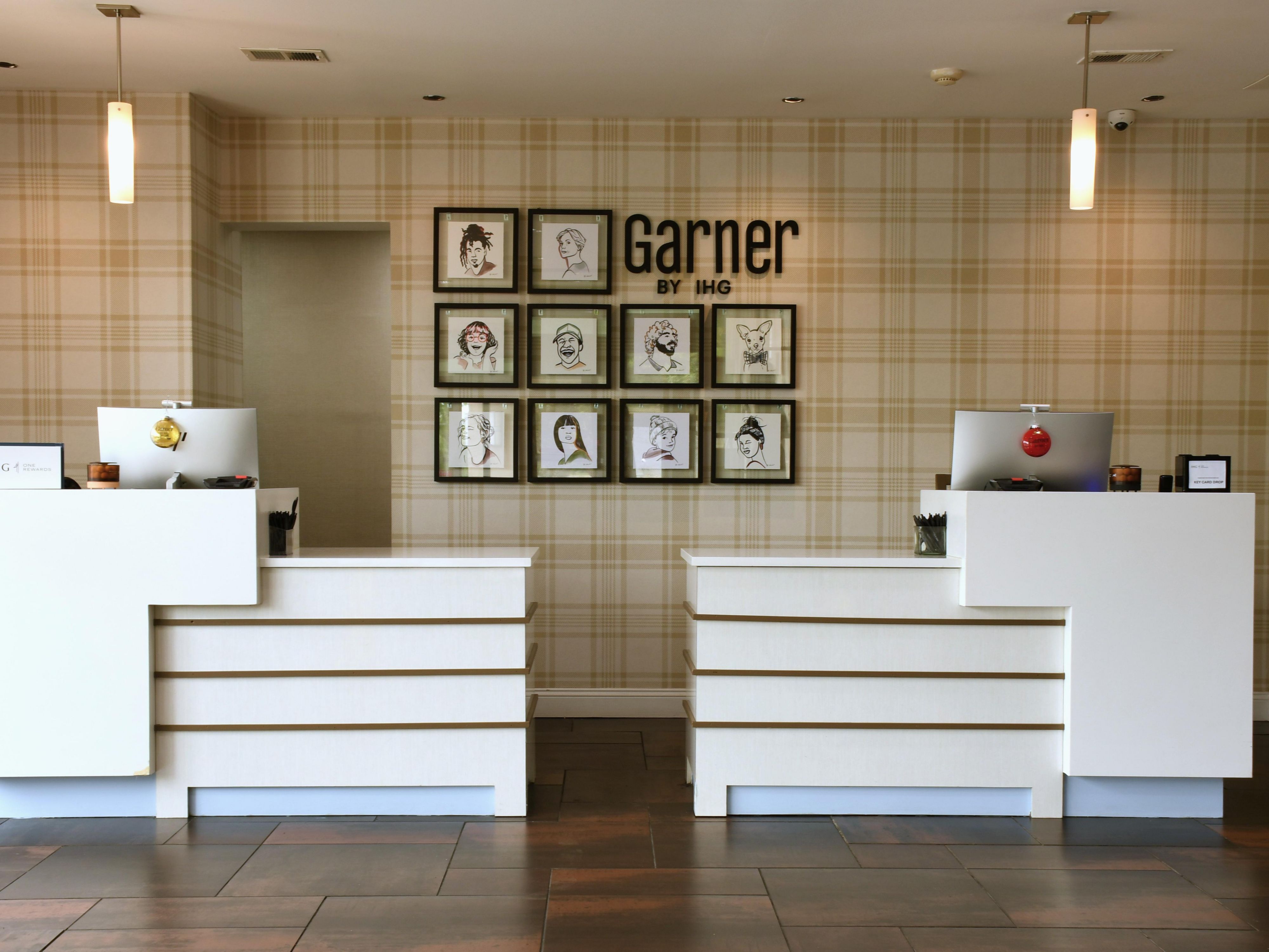 Welcome desk at Garner Hotel Glen Burnie MD