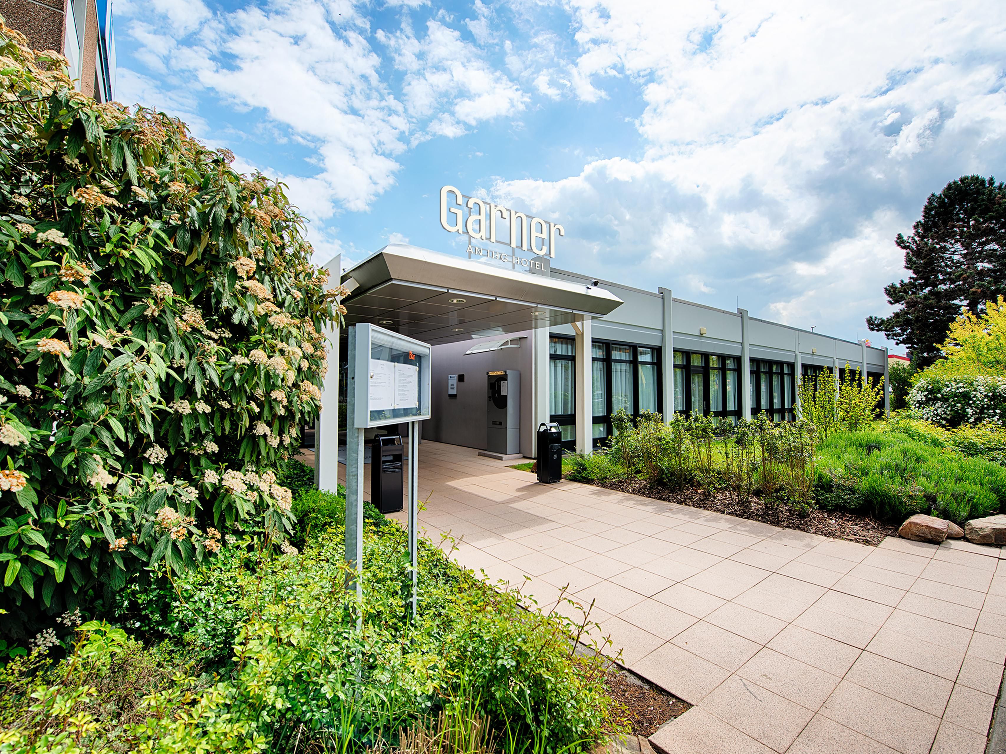 Exterior view of the hotel with an inviting entrance.