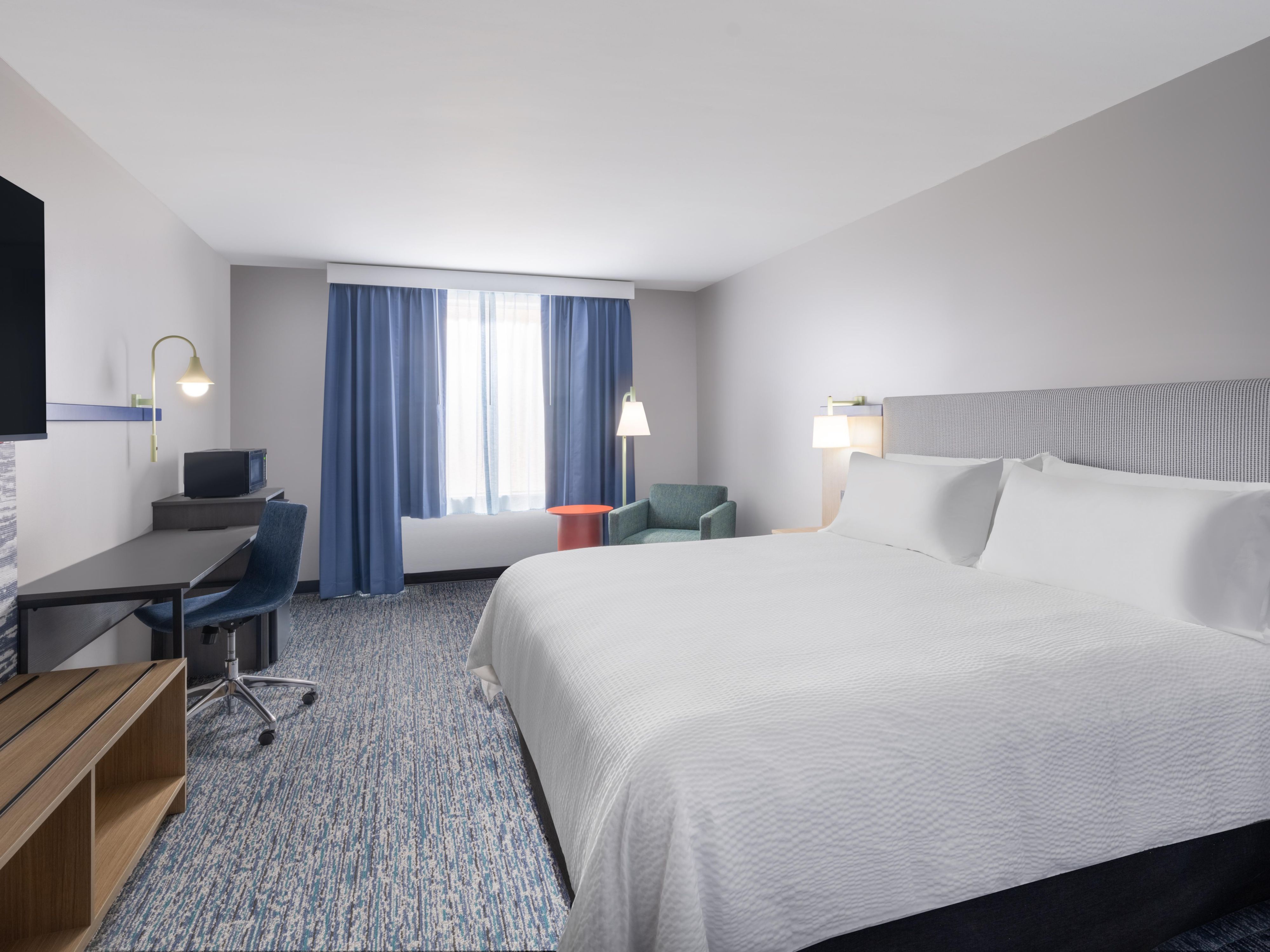 At the end of a long day, relax in our clean, fresh guest rooms. 