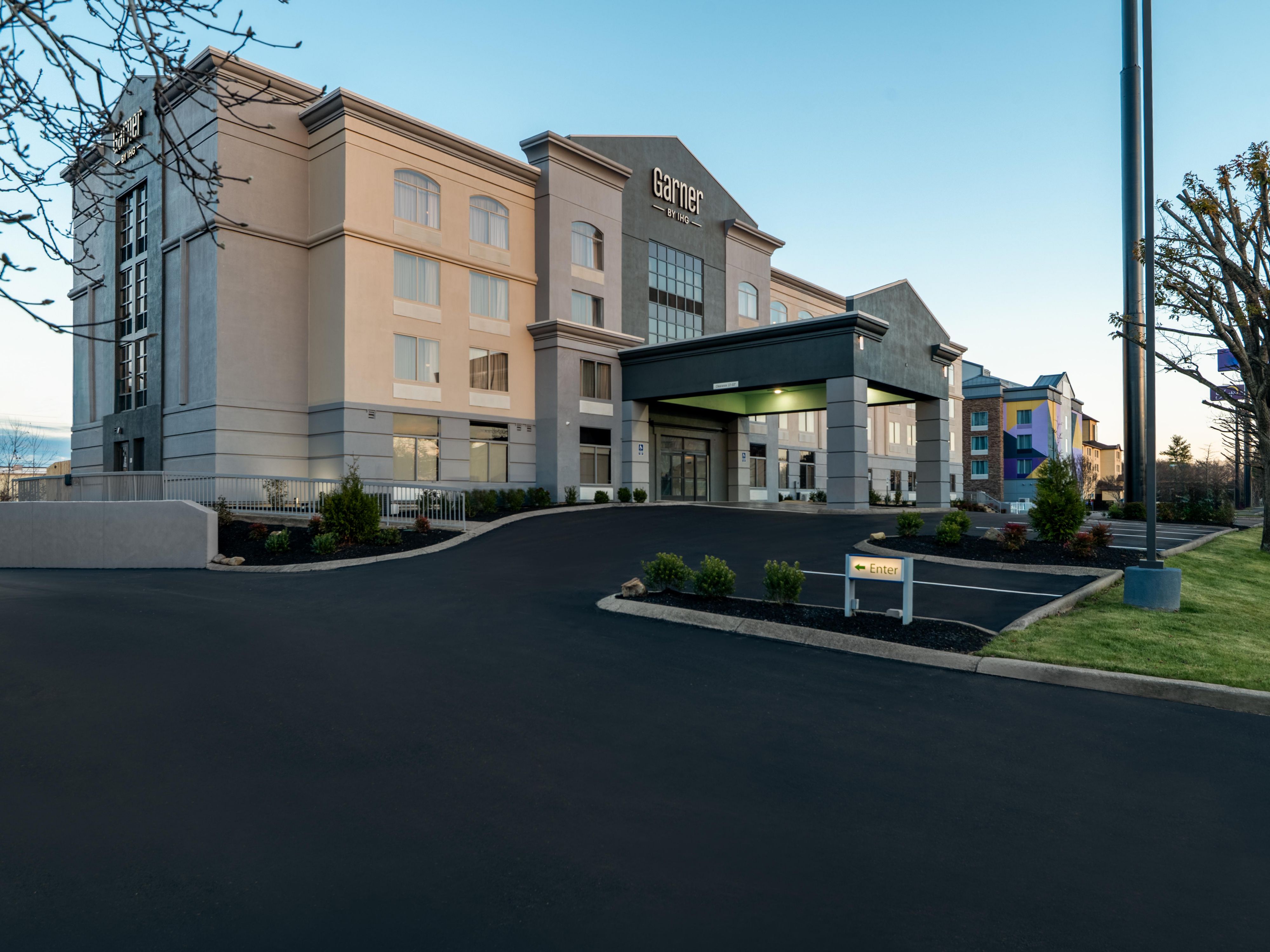 Exterior view of hotel in the day