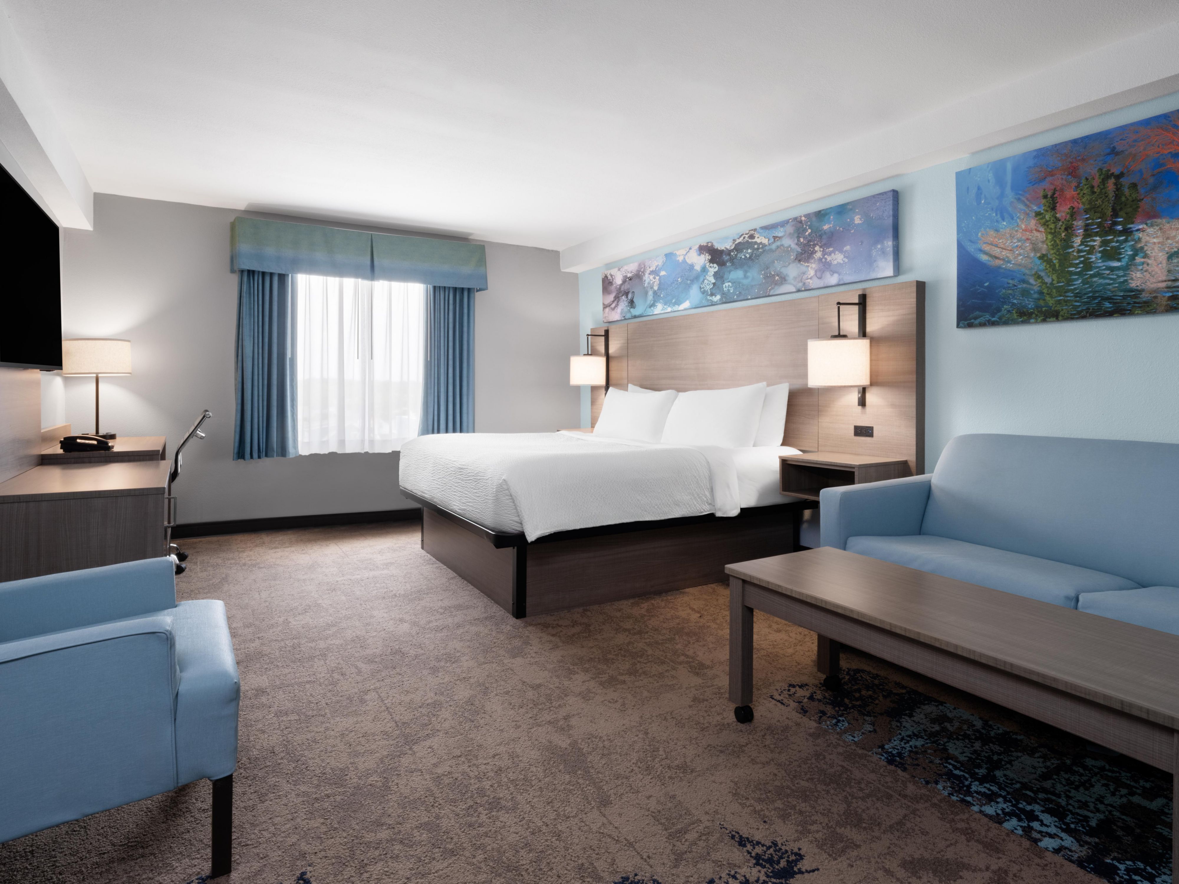 At the end of a long day, relax in our clean, fresh guest rooms.