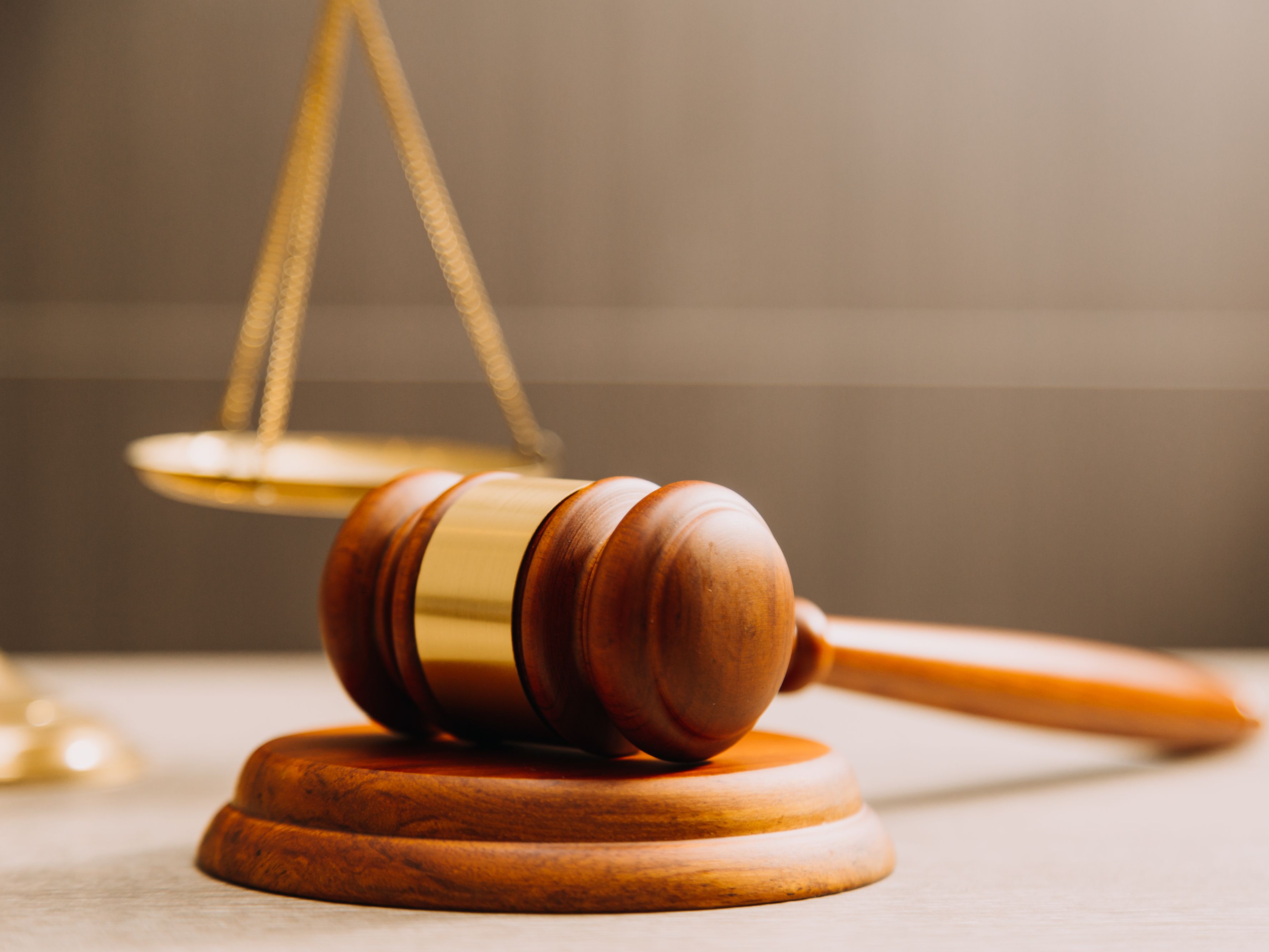 Gavel and scales.