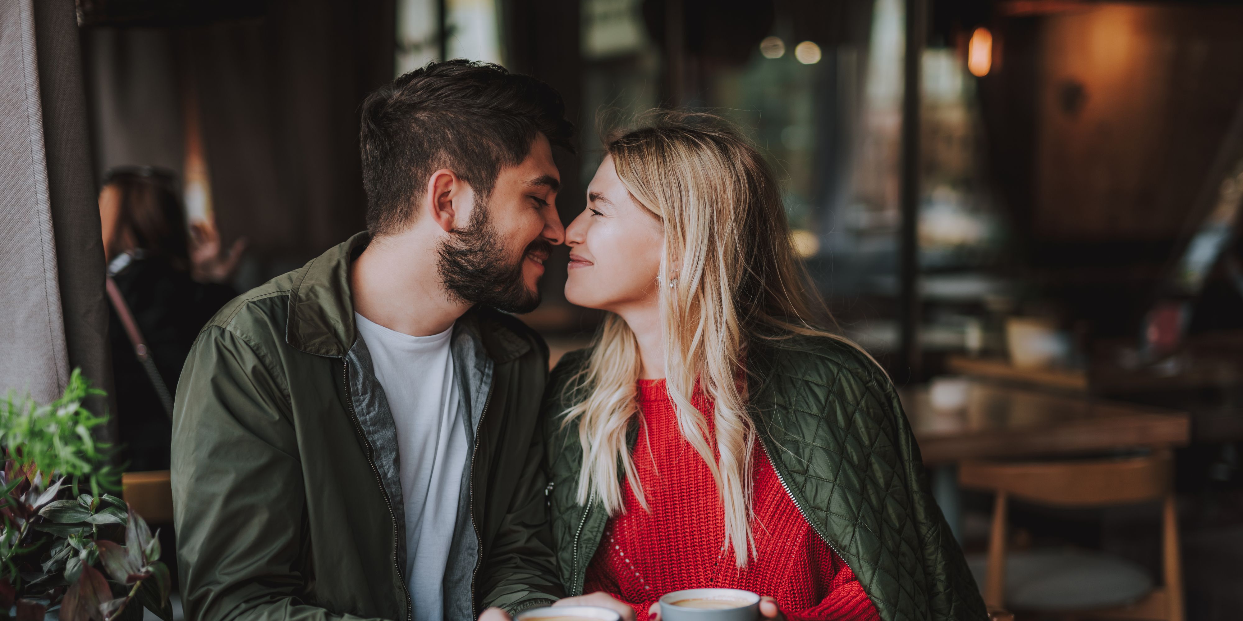 Couple embracing