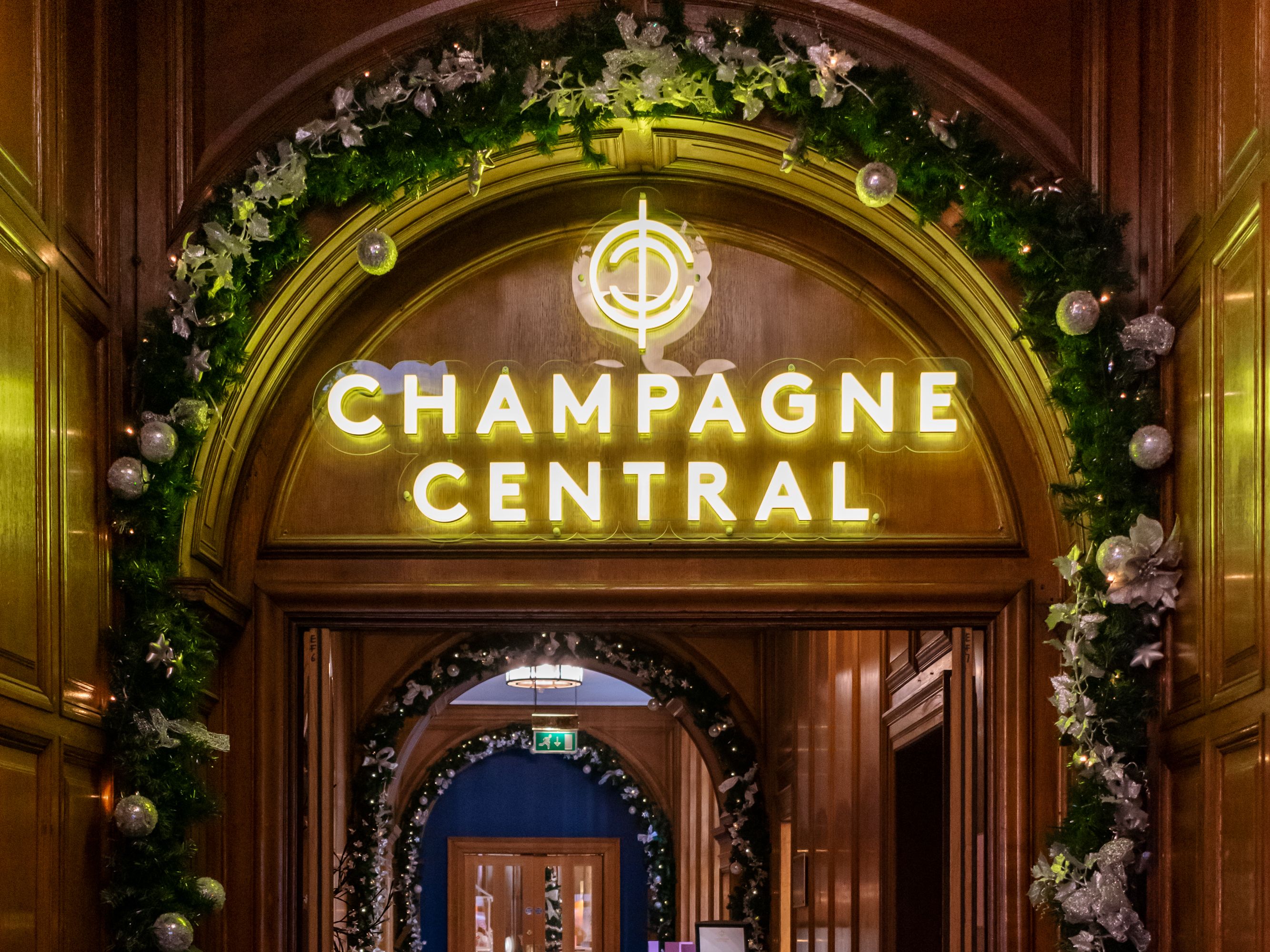entrance to Champagne Central at voco Glasgow