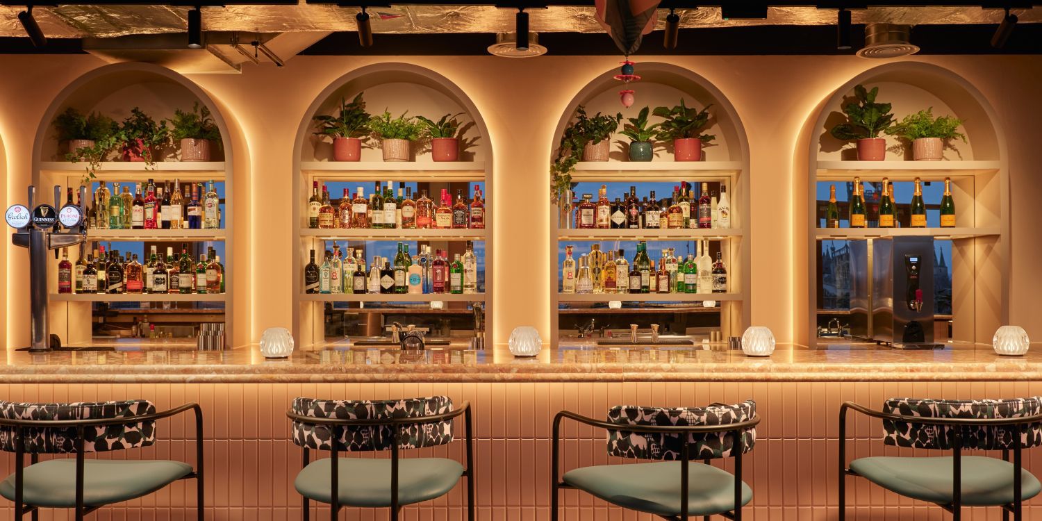 crimson spire bar seating area