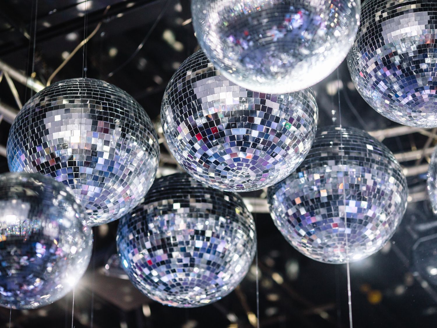 reflecting disco balls