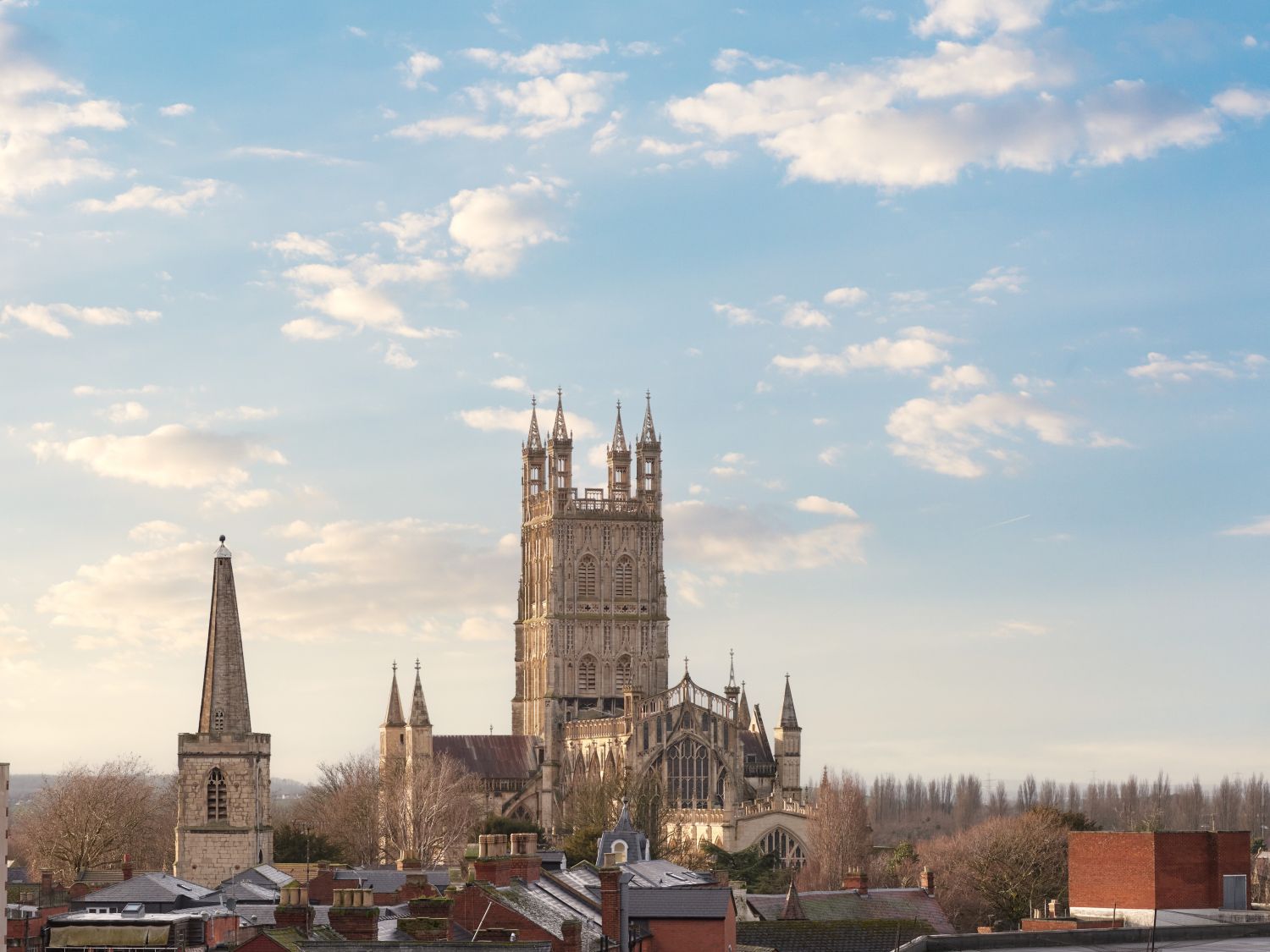 city skyline views featuring Gloucester cathedral