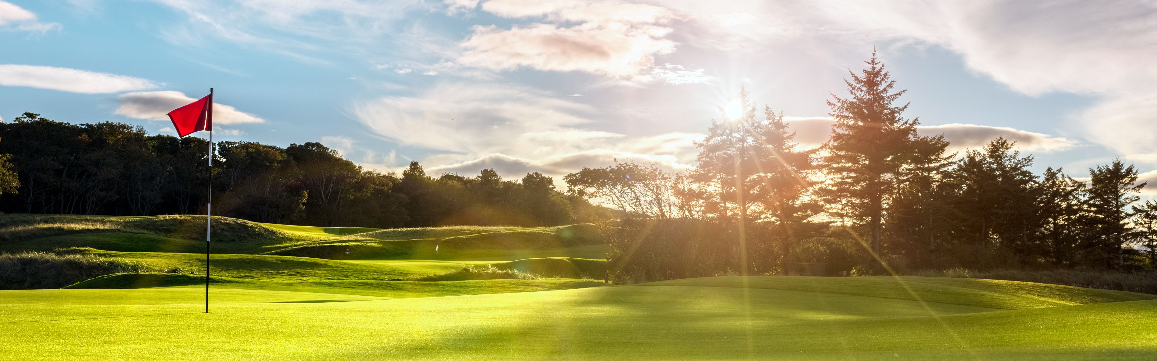 Sunrise on the golf course