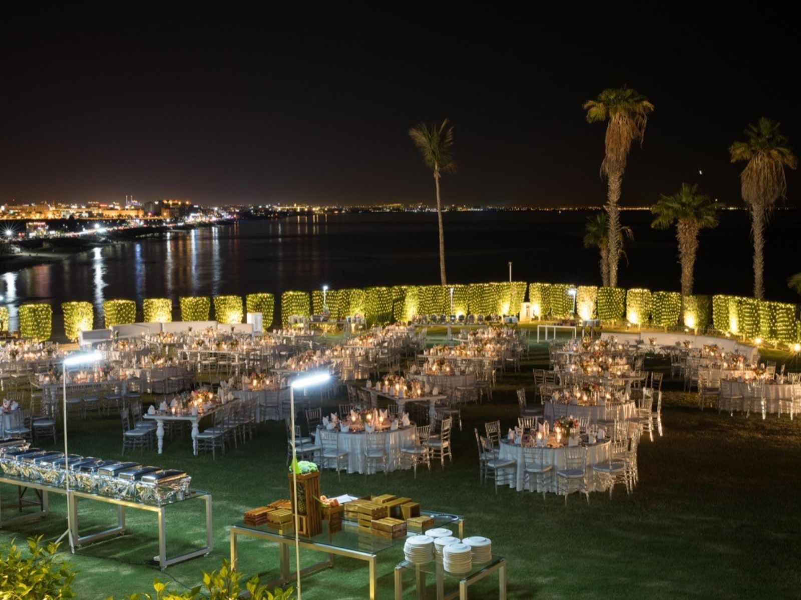 An enchanting waterfront venue for grand celebrations under the stars