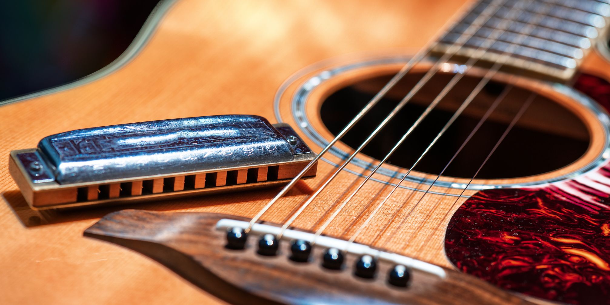 Guitar and harmonica