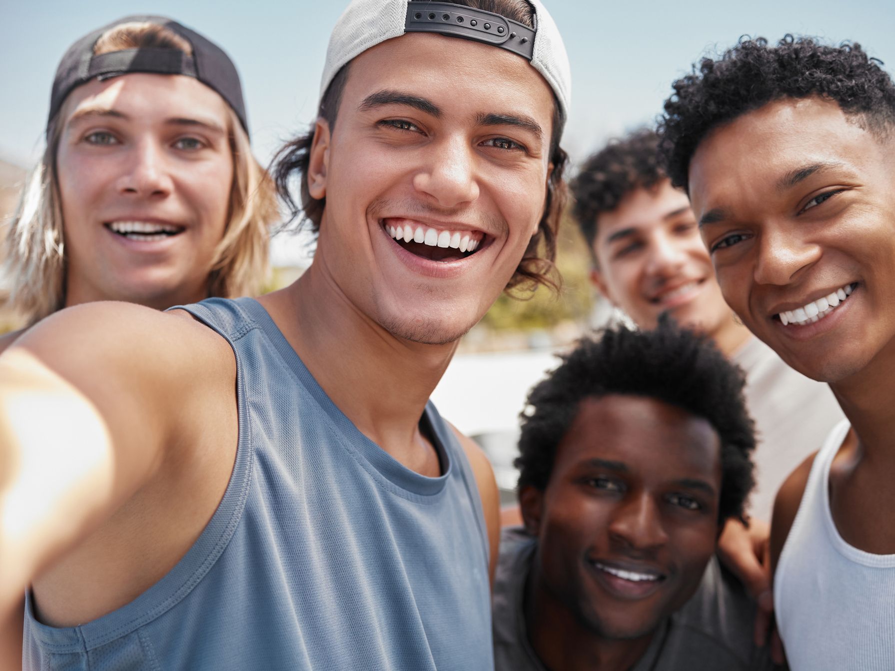 Guys hanging out on a guys trip