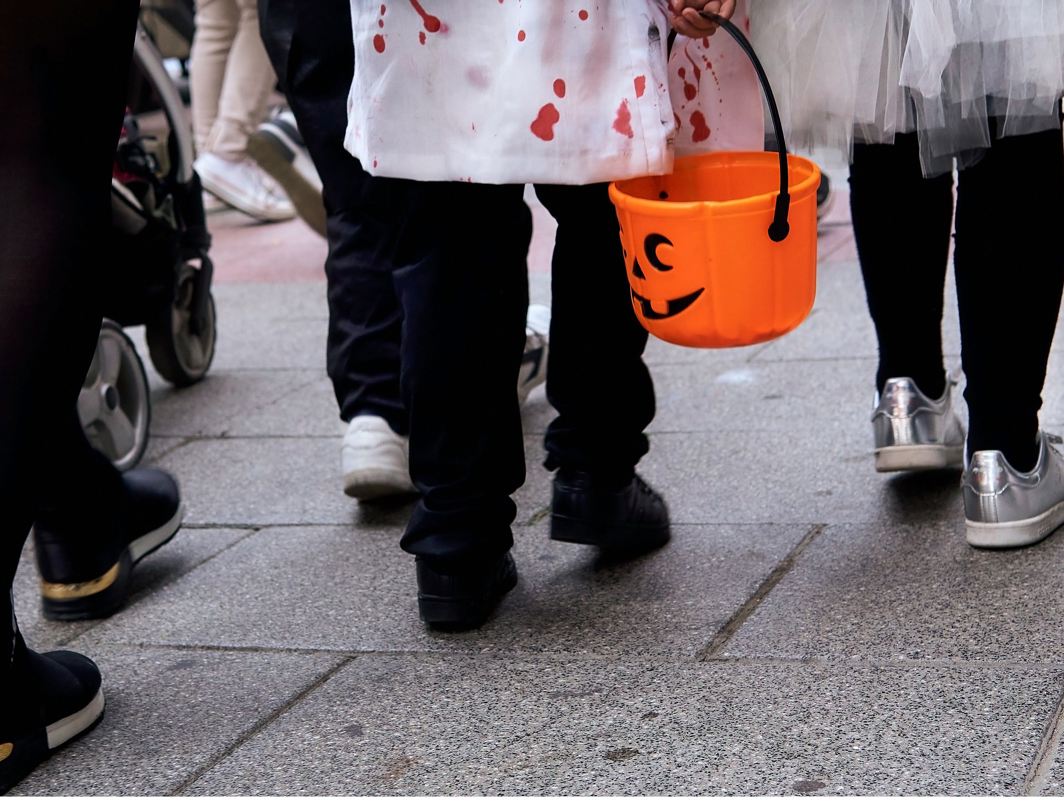 Halloween day walking