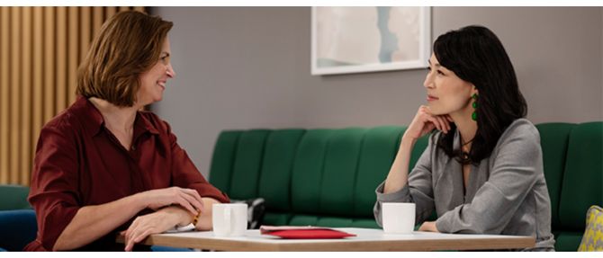 Woman using her phone