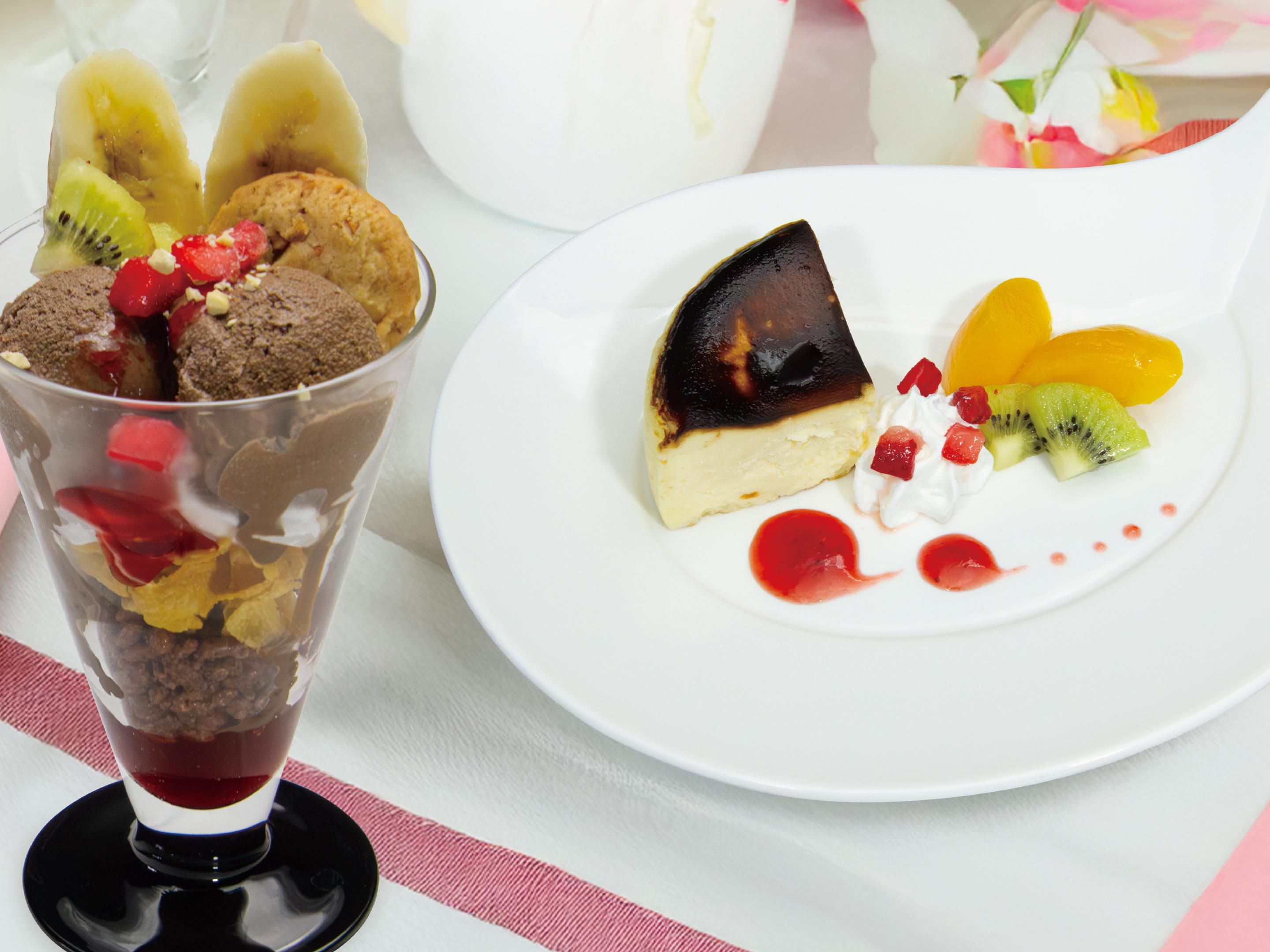 Our new dessert menu at Liverpool is here to sweeten your day. Enjoy the rich Chocolate Banana Parfait or the smooth Basque Cheesecake, perfect for a little treat any time. Waffles and cream soda are also available to make your meal even more fun.