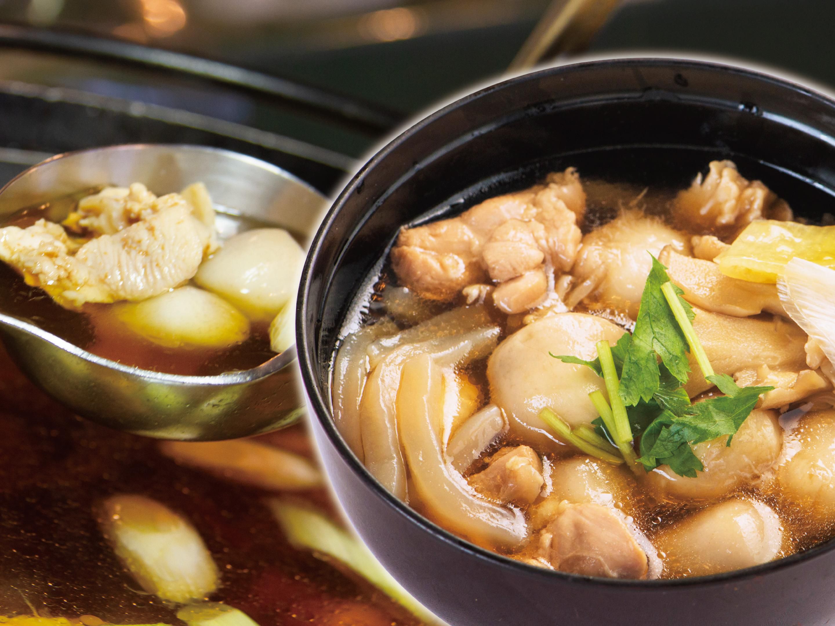 During the winter season, guests can enjoy Imonoko Soup made with Futago taro, a local specialty known for its rich stickiness and silky texture. This hearty Tohoku dish, prepared with tender taro and seasonal vegetables in a savory broth, is served as part of the breakfast buffet for a warm and authentic local experience.
