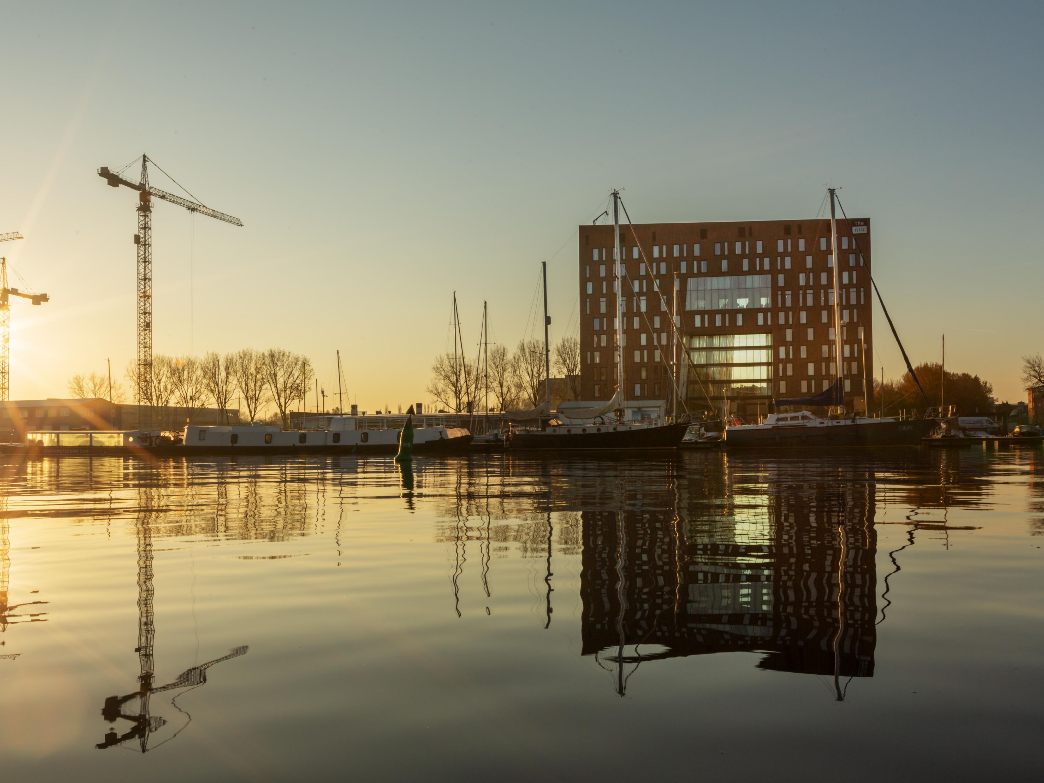 Escape the hustle of the city while staying close to Amsterdam’s highlights. Nestled in a peaceful harbor setting, our hotel offers scenic walking and biking paths, a safe and quiet environment, and even swimming opportunities in summer. With little traffic and a smoke-free atmosphere, it's the perfect place to unwind after a day of adventure.