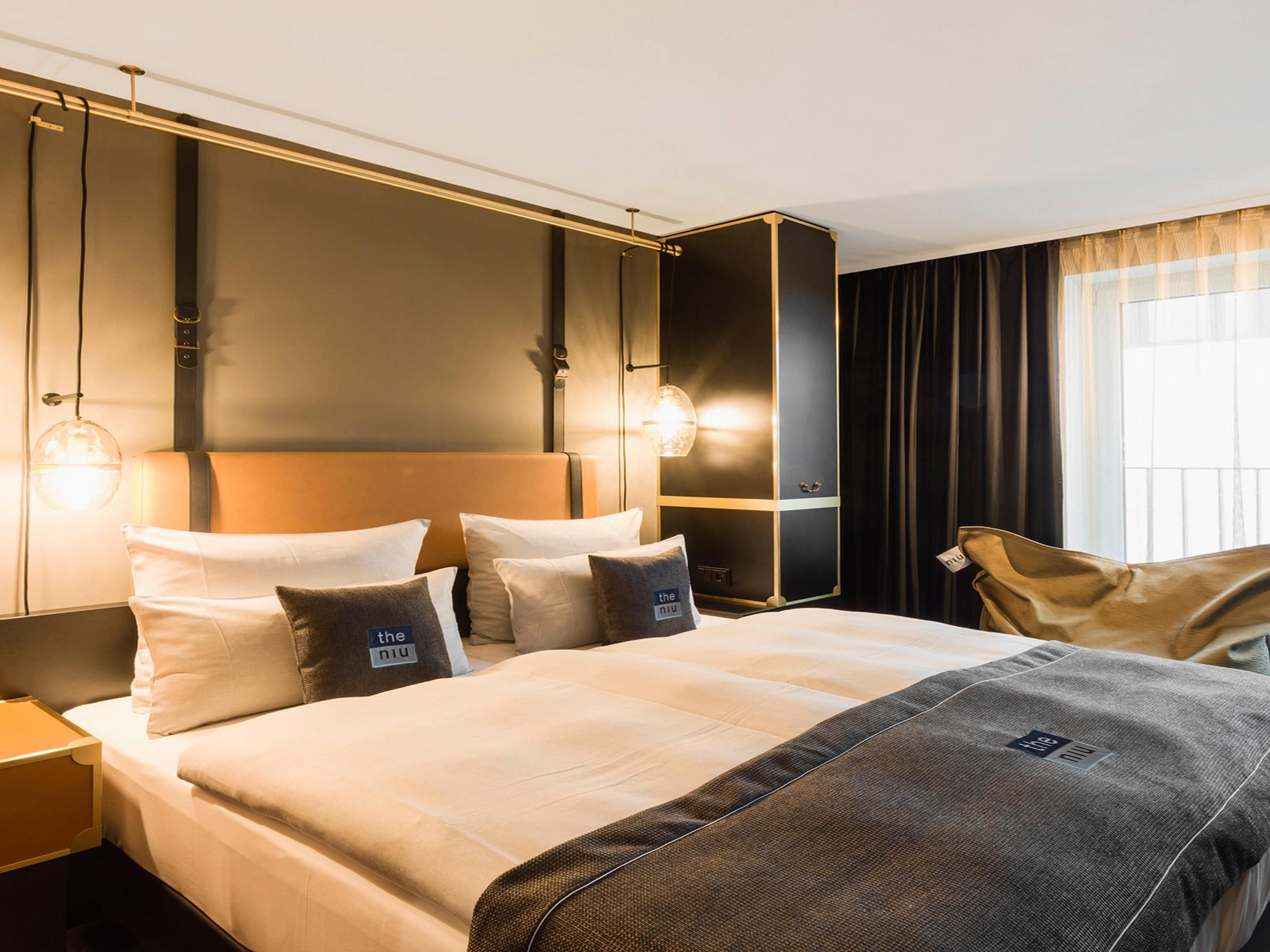 Luxurious premium rooms with elegant design and queen-size beds