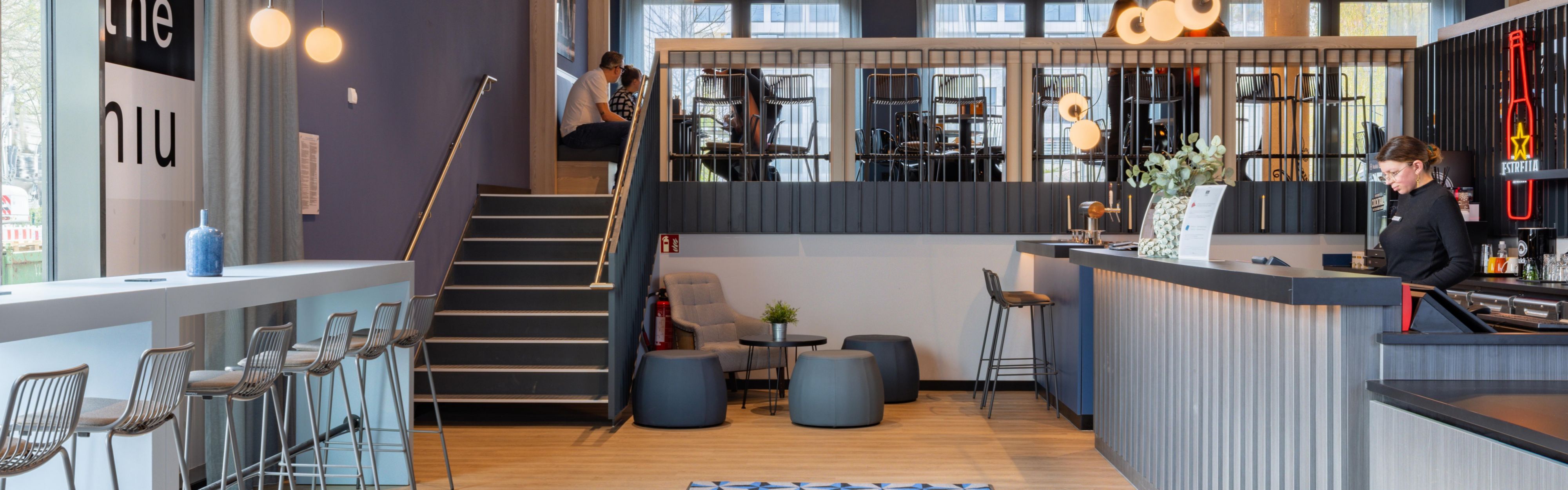 Welcome to our modern lobby - your place to relax