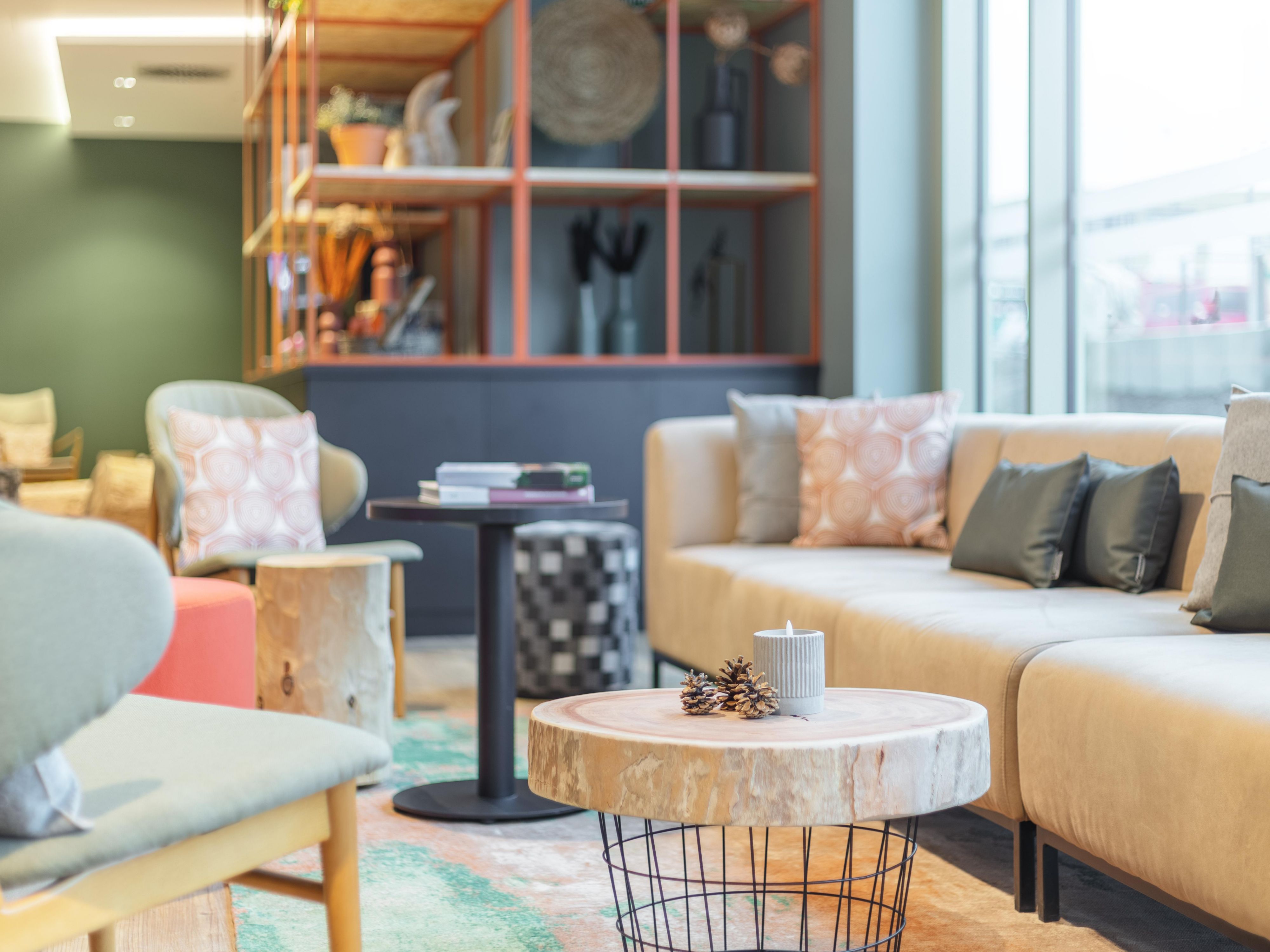 Cozy and comfortable lobby to relax and meet
