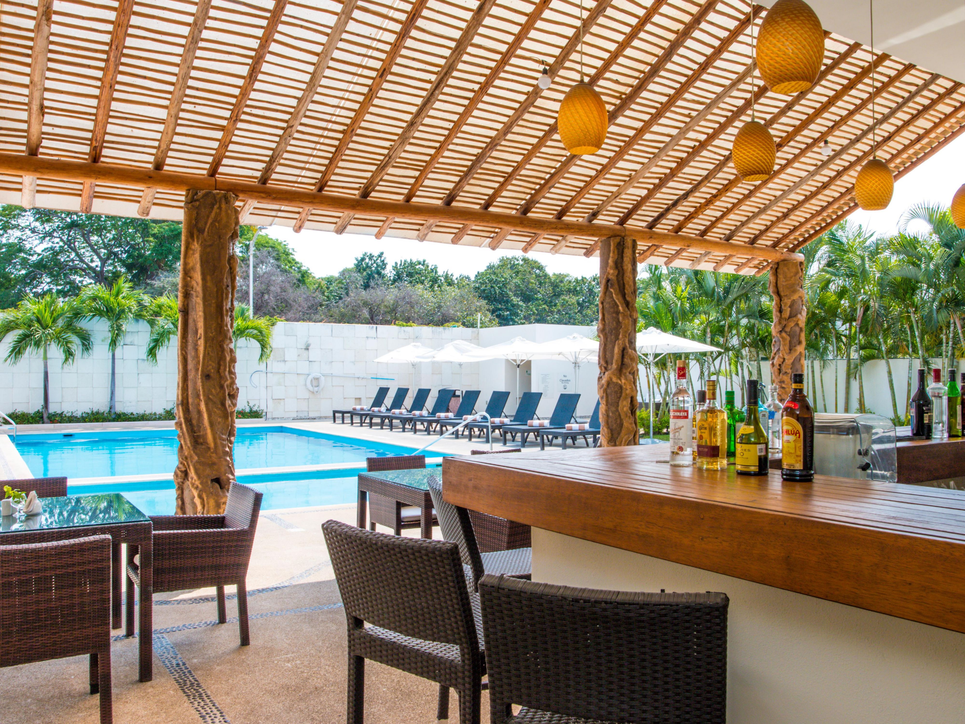Enjoy our pool area from 9am to 6pm, access cost $350.00 mxn per person, creditable in food and beverages