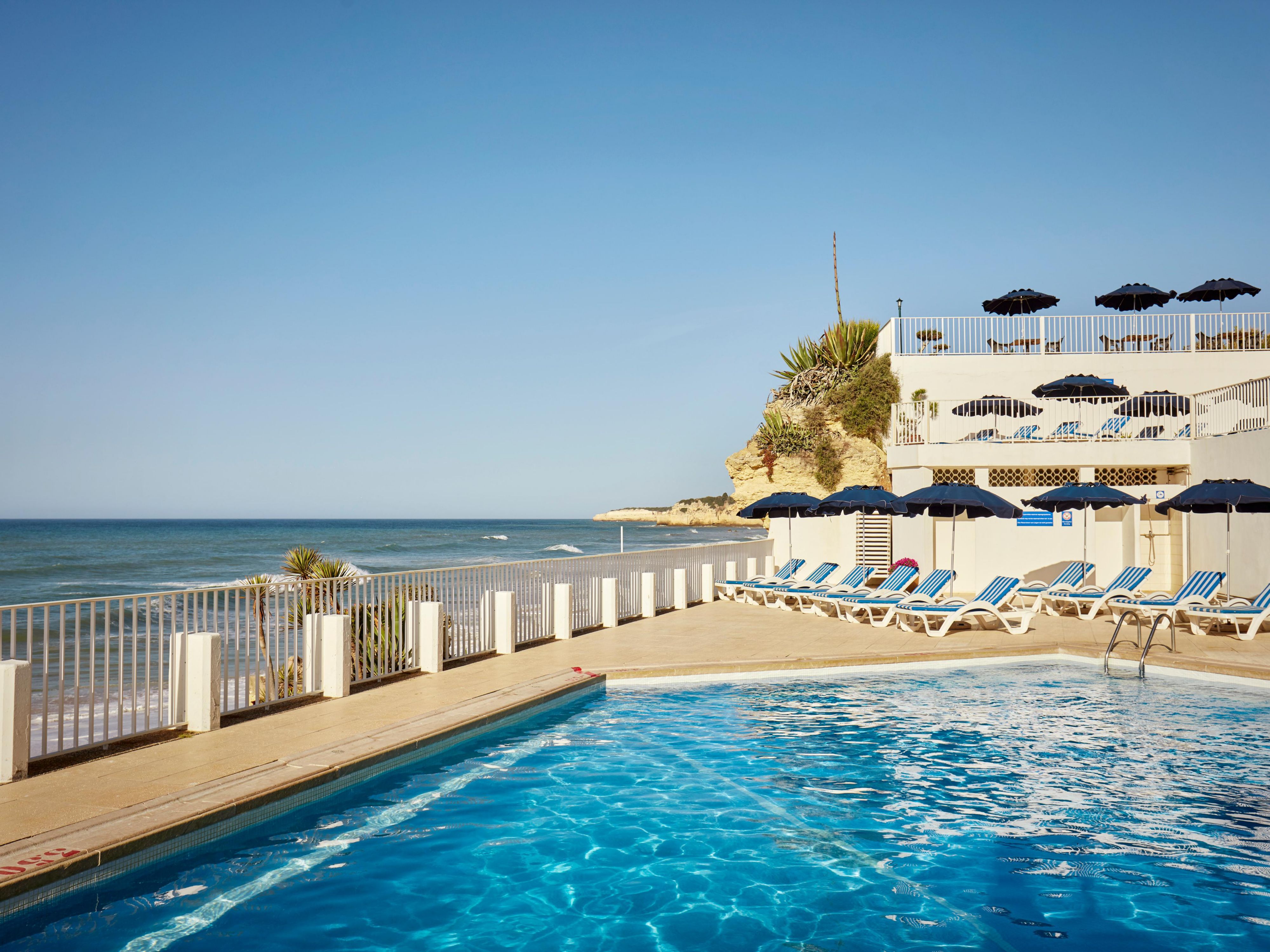 Not only are we right on the beach, we have a stunning outdoor pool - overlooking the beach.