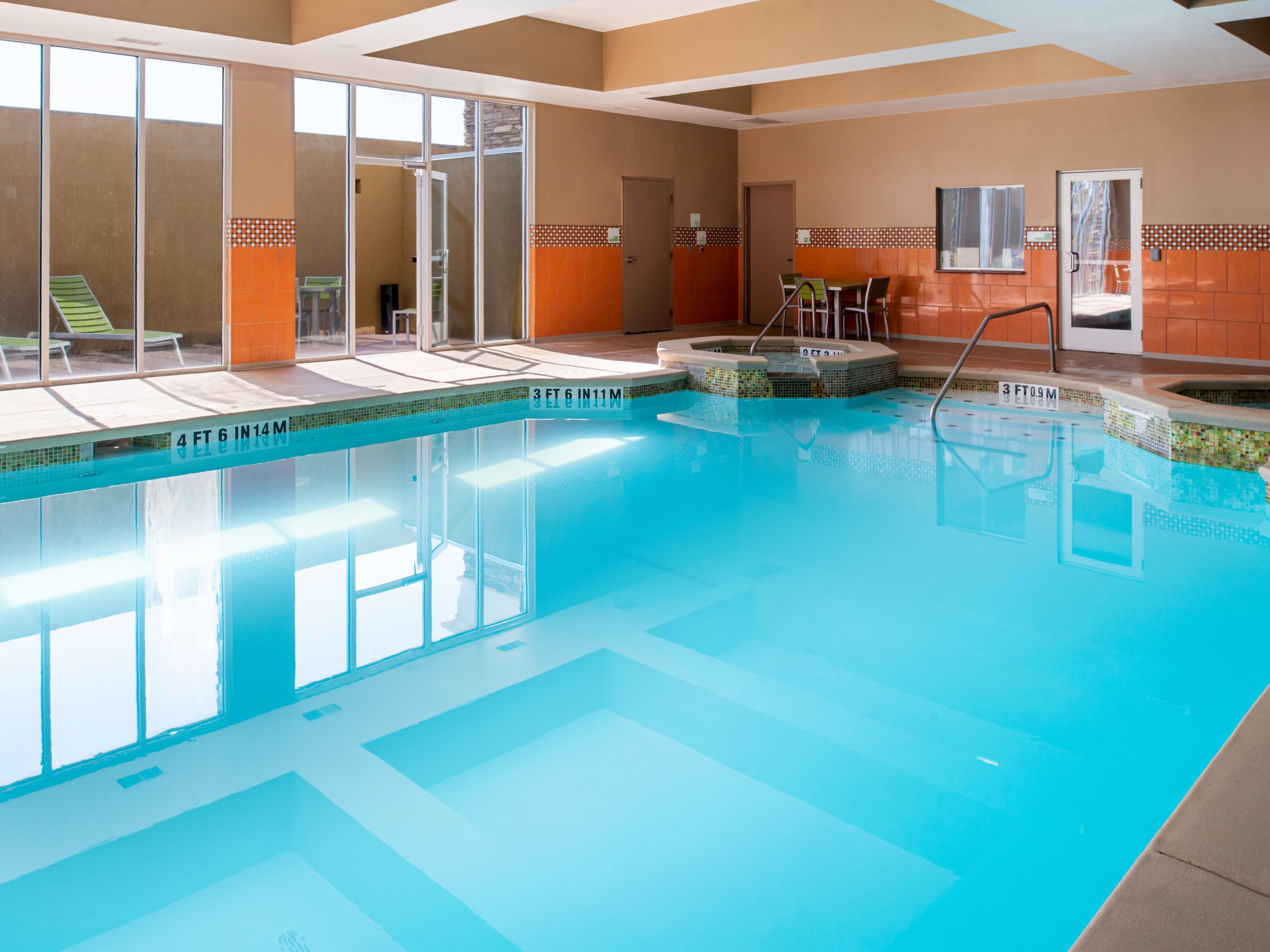 Get your workout in or unwind after a productive day in the Amarillo area with a dip in our indoor pool. We offer plenty of poolside seating and towels. Our fitness facilities also include a 24-hour gym with cardio machines and free weights. No matter how long you're staying with us, we make it easy to maintain your workout routine during travel.

