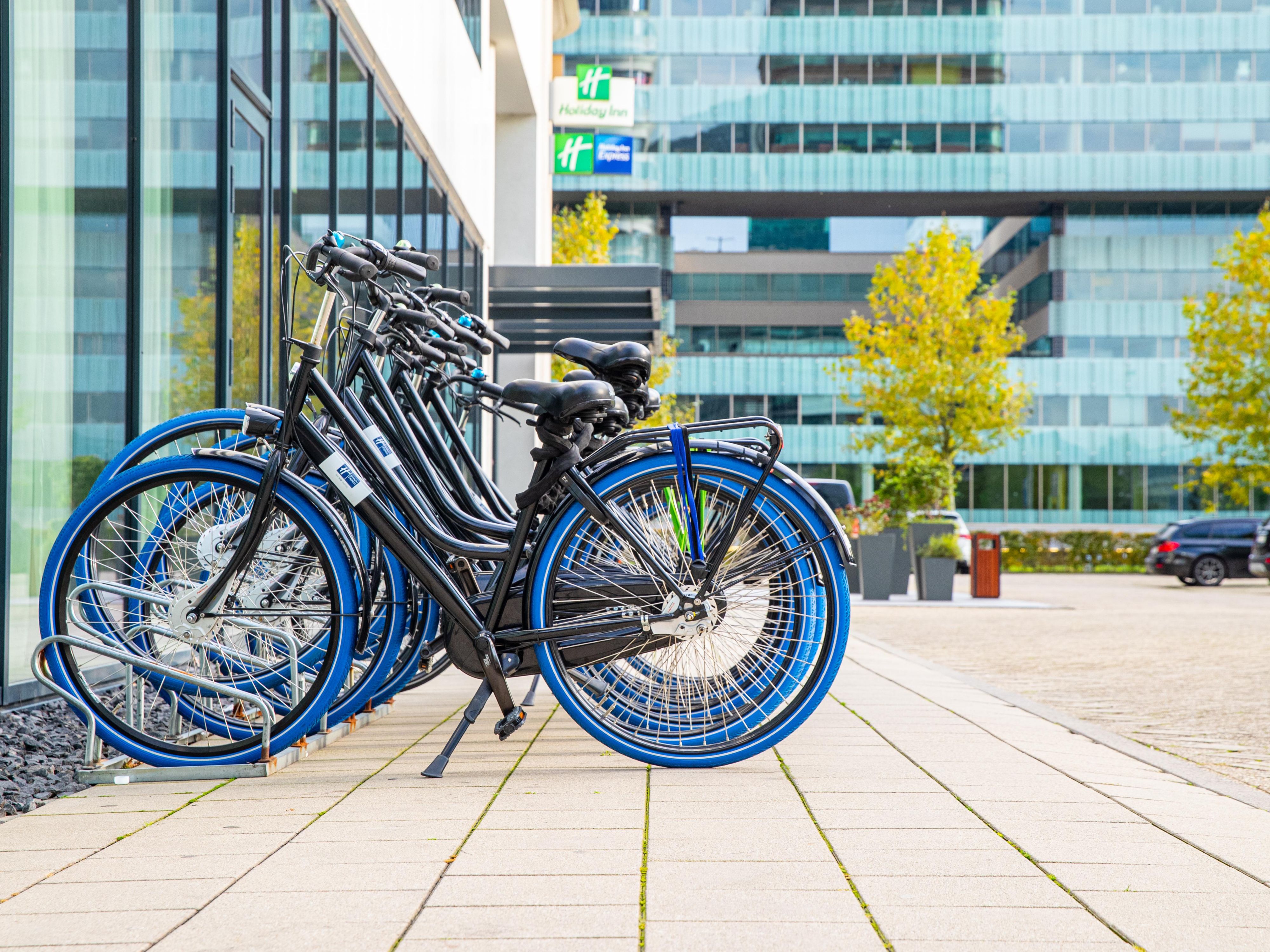 Rent your bicycle at the reception and start exploring the city the Dutch way.