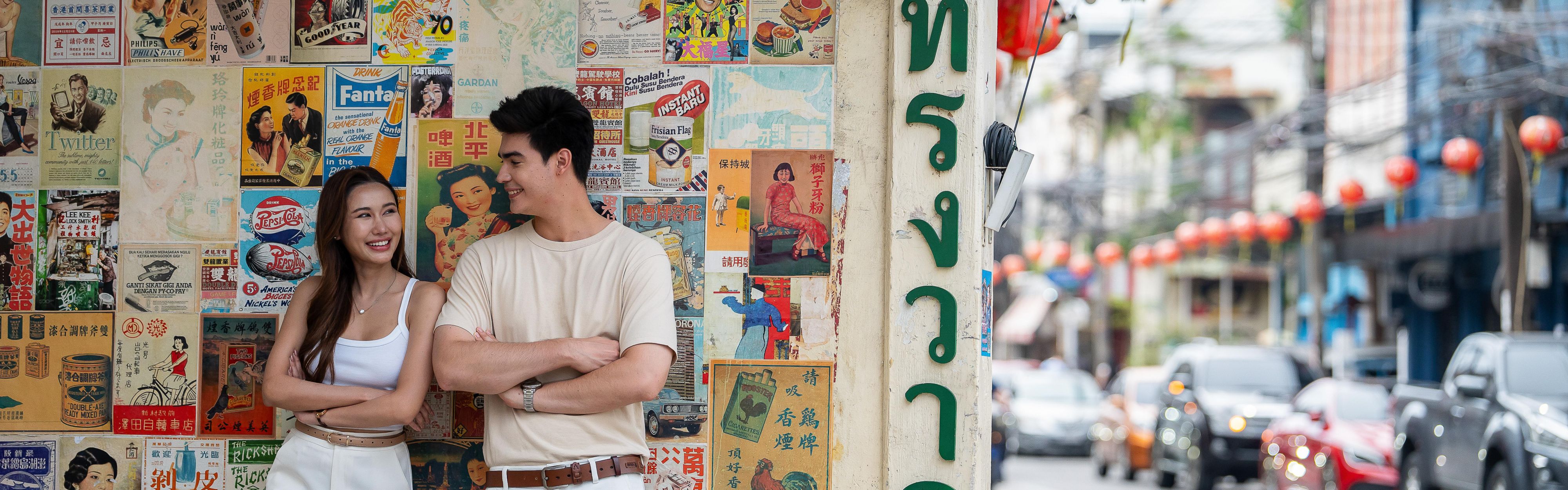 Explore the vibrant street art on Songwat Road in Bangkok​