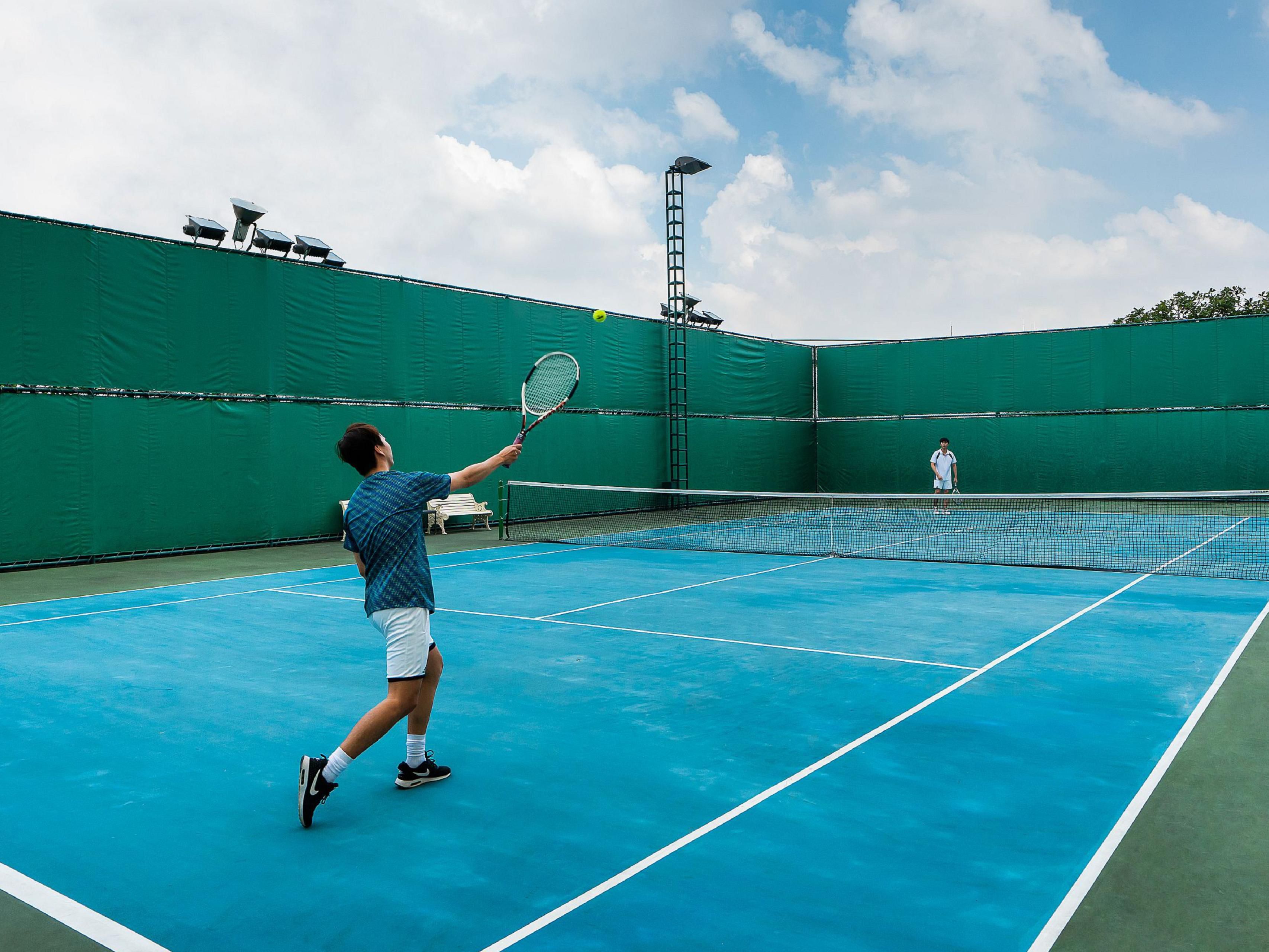 Stay fit and firm in the gym room, equipped with modern sports facilities tailored to meet your needs. Additionally, enjoy our outdoor tennis court, complete with convenient amenities like private lockers and a shower room.
