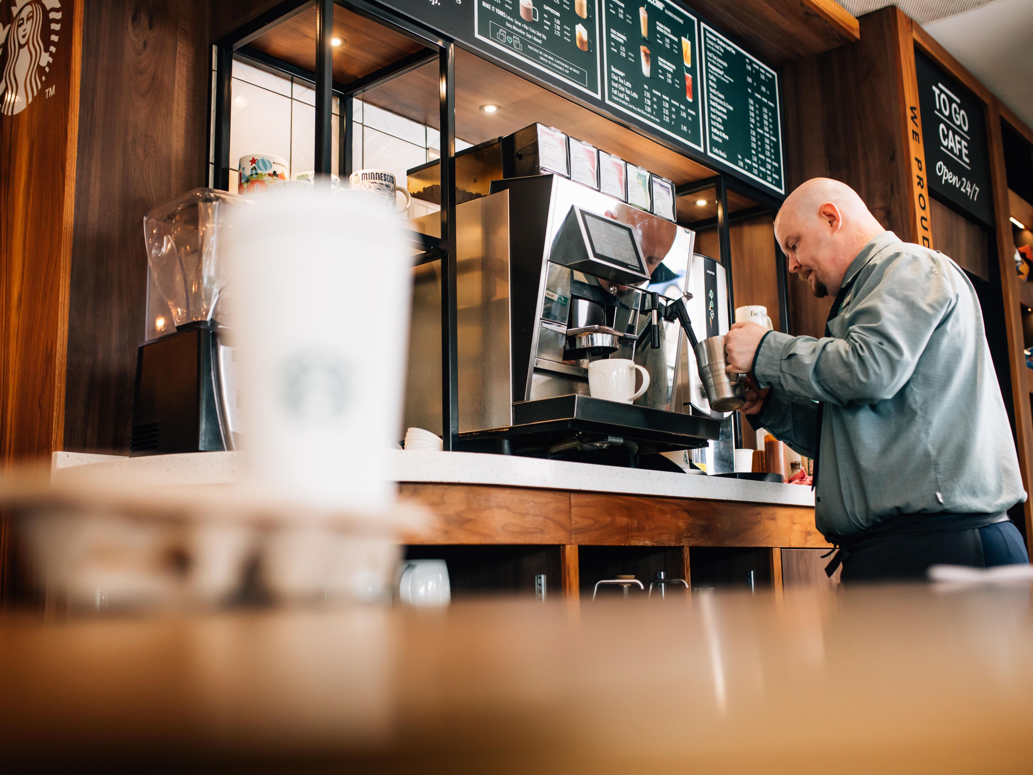 Our To Go coffee station serves all your favourite specialty coffees, teas and more. Available to enjoy in our Open Lobby or to go.