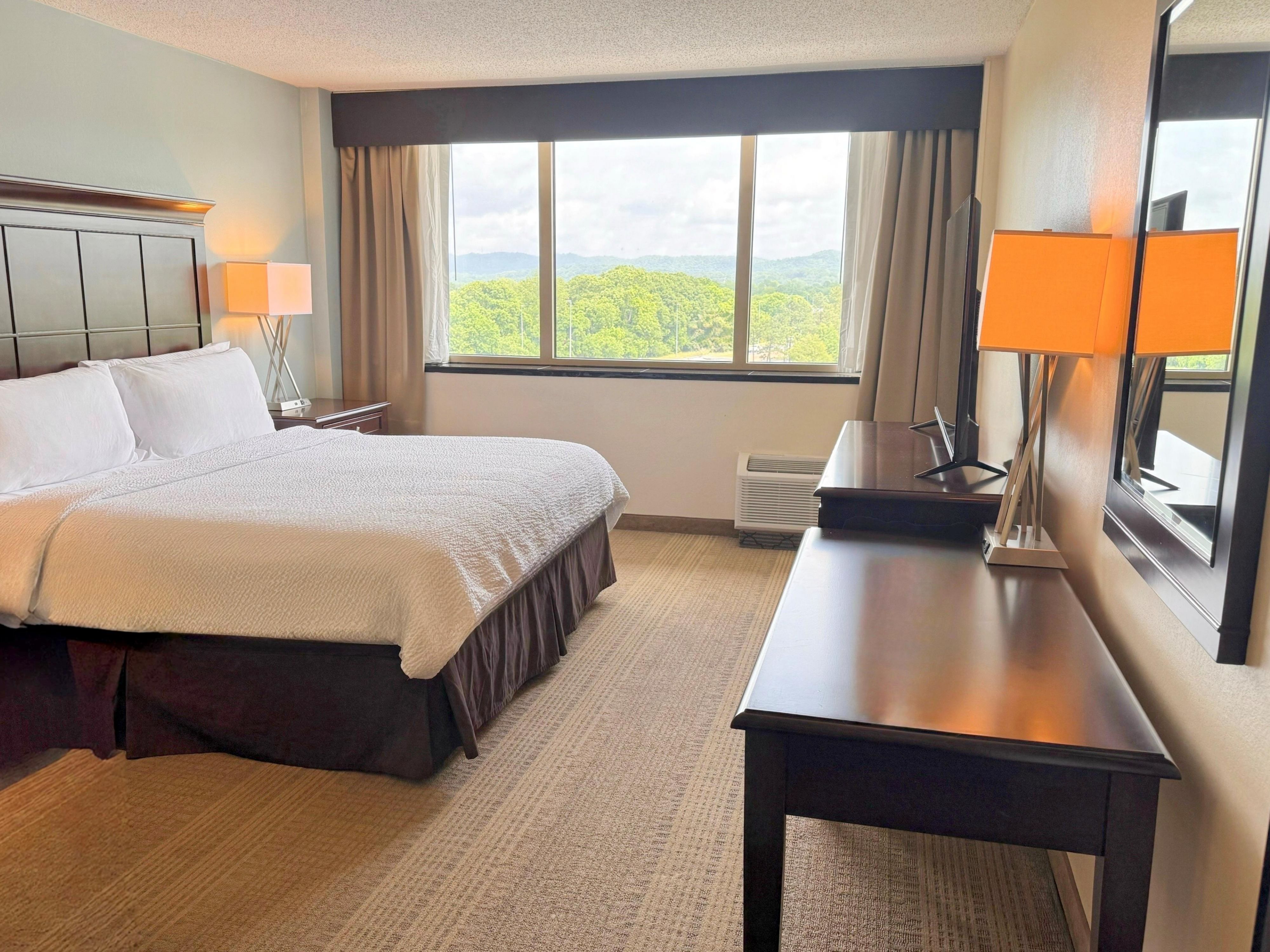 Enjoy peaceful sleep in one of our cozy king bedded rooms.