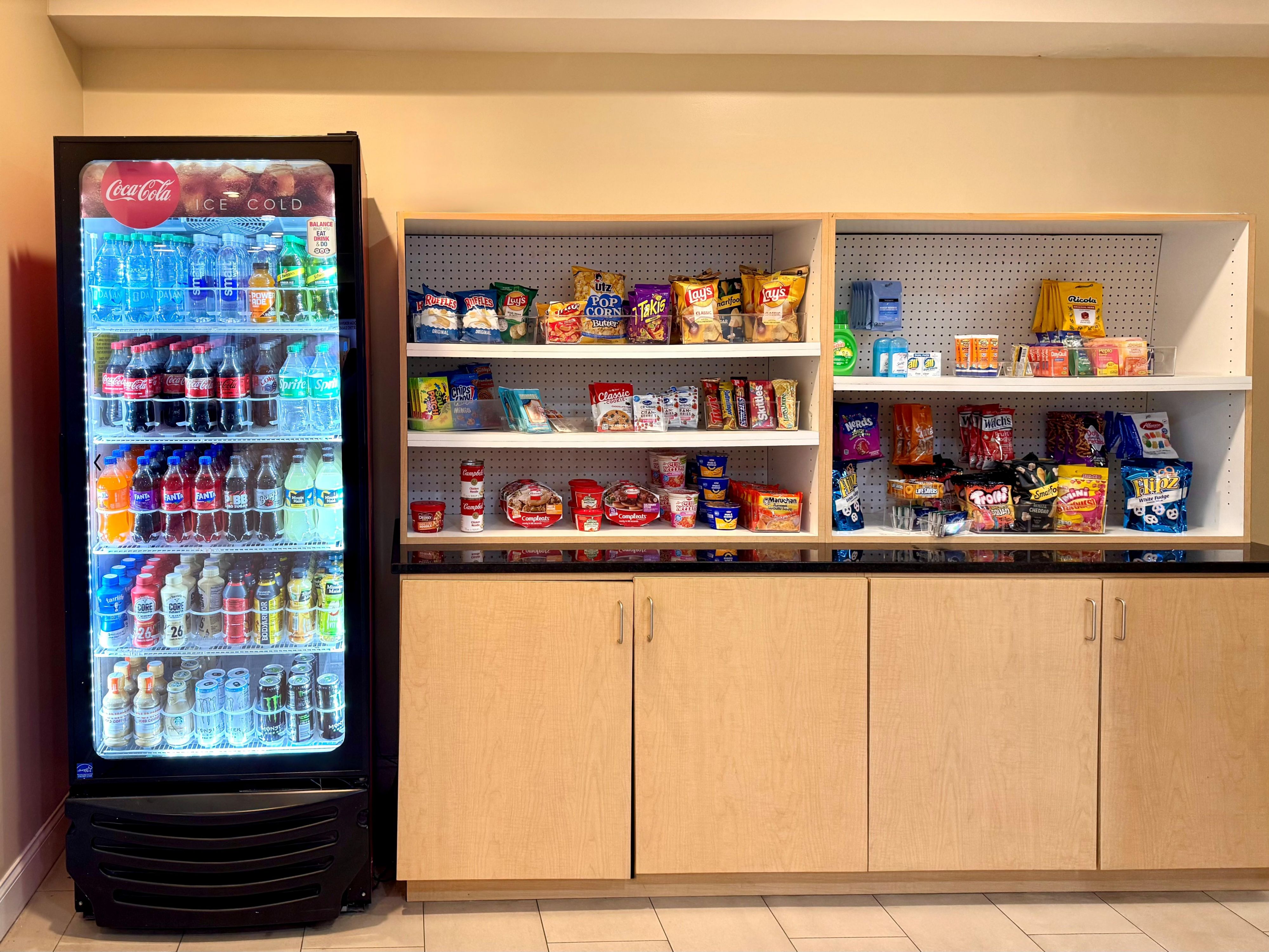 Stop by our market for a cool drink, snack, or sundry item!