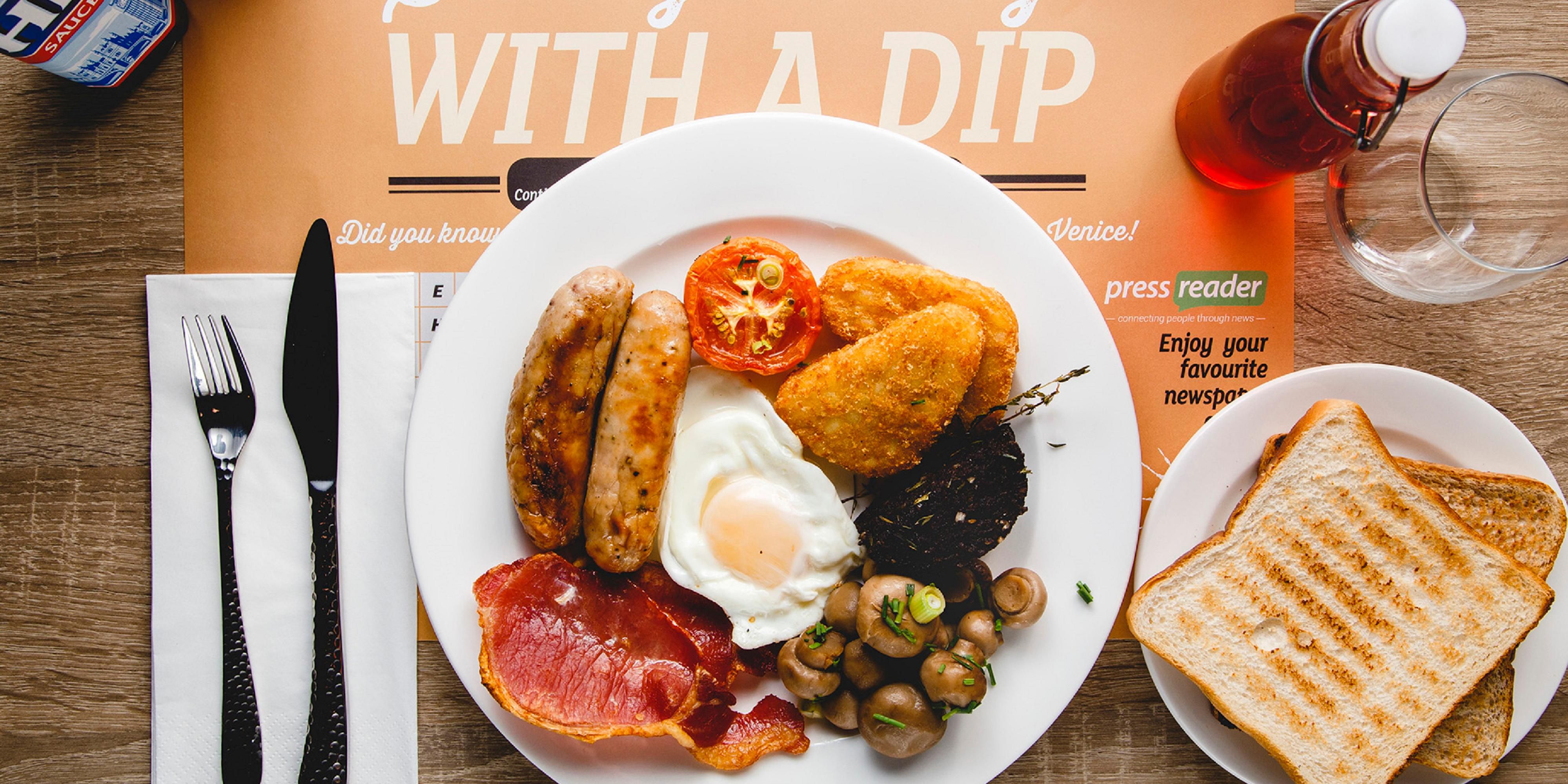 Start your day with a dip as part of a Full English Breakfast