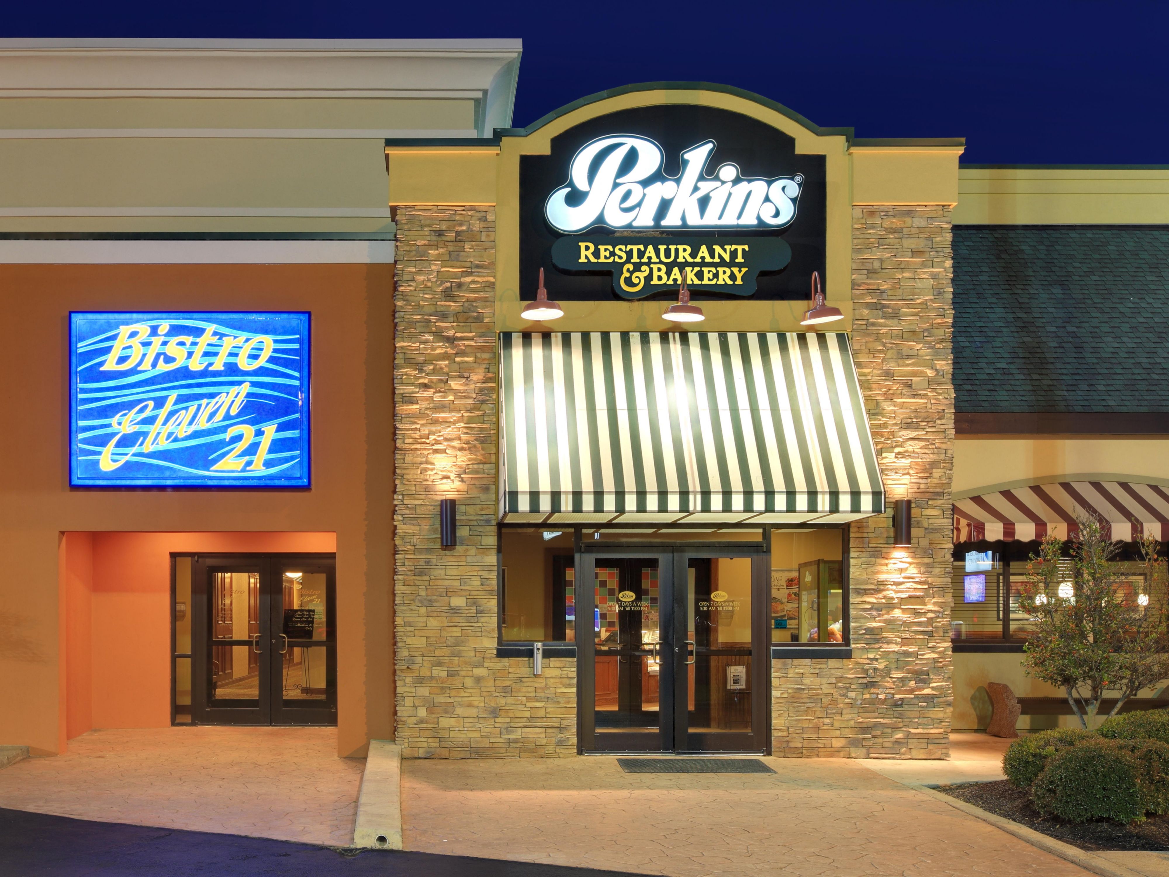 Perkins Family Restaurant and Bakery
Specializes in Pastries and Desserts and Family Dining. Kids Eat Free Menu. Breakfast served all day. Full sandwich and dinner menu. Holiday Hours vary please check