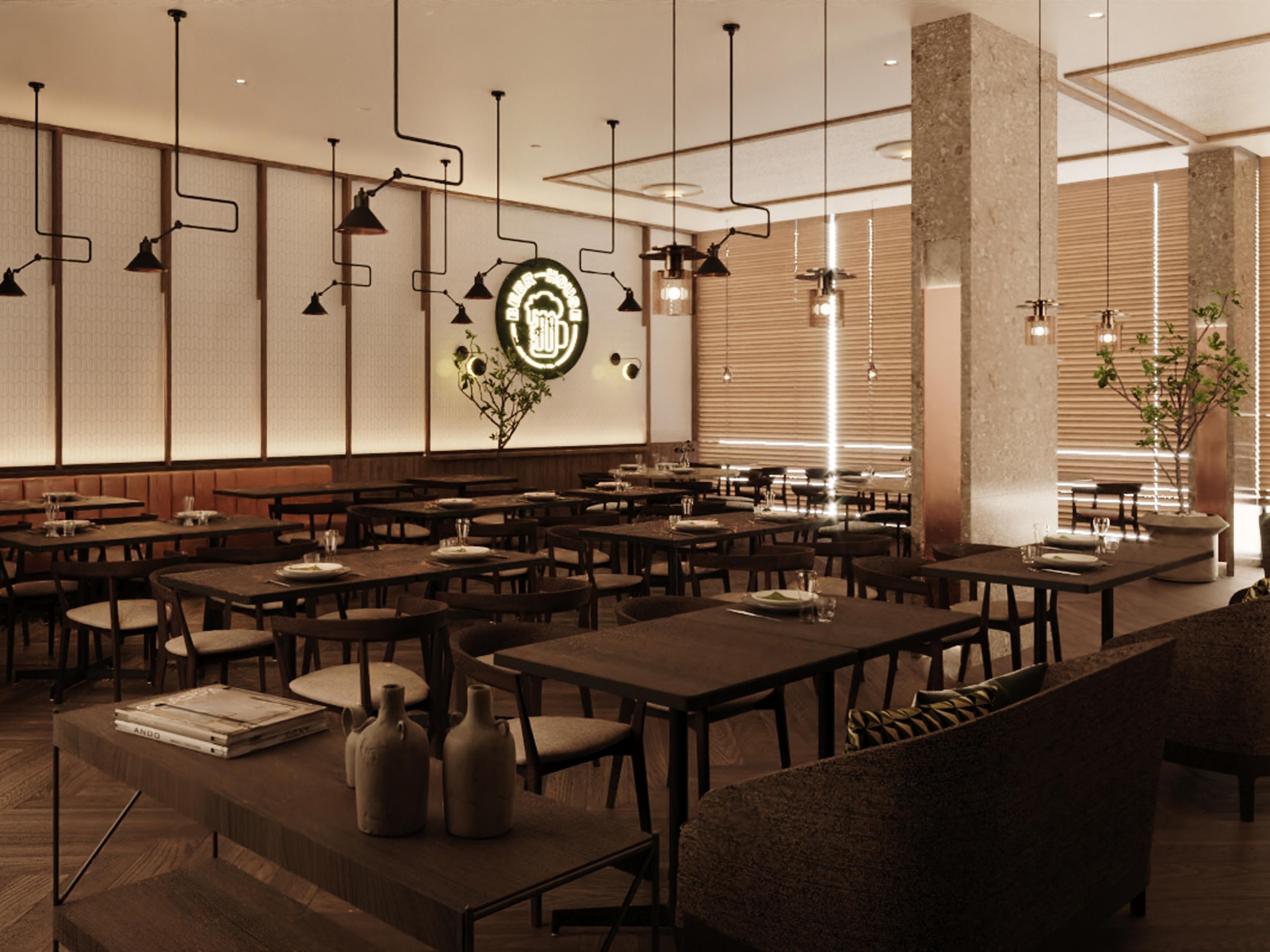 Our on-site beer house and lounge bar, Cervelogia, offers a diverse menu inspired by traditional Portuguese cuisine. Guests can enjoy a combination of local flavors and global favorites, all complemented by a wide selection of craft beers.