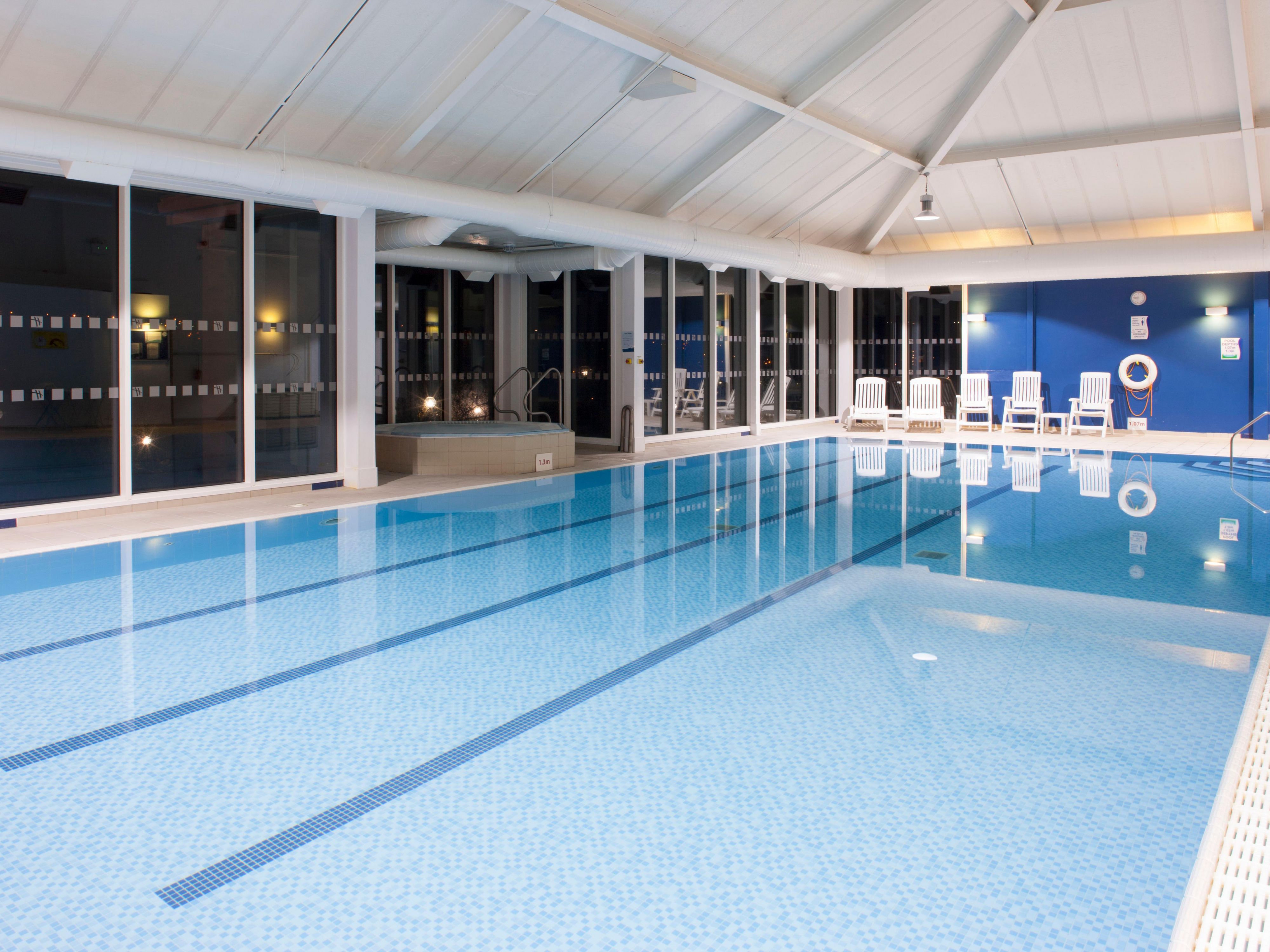 Guests can enjoy complimentary use of our leisure club within the hotel, including a full gym suite, fitness classes, spa pool, sauna, and steam room. The heated swimming pool offers splendid views across the local countryside.